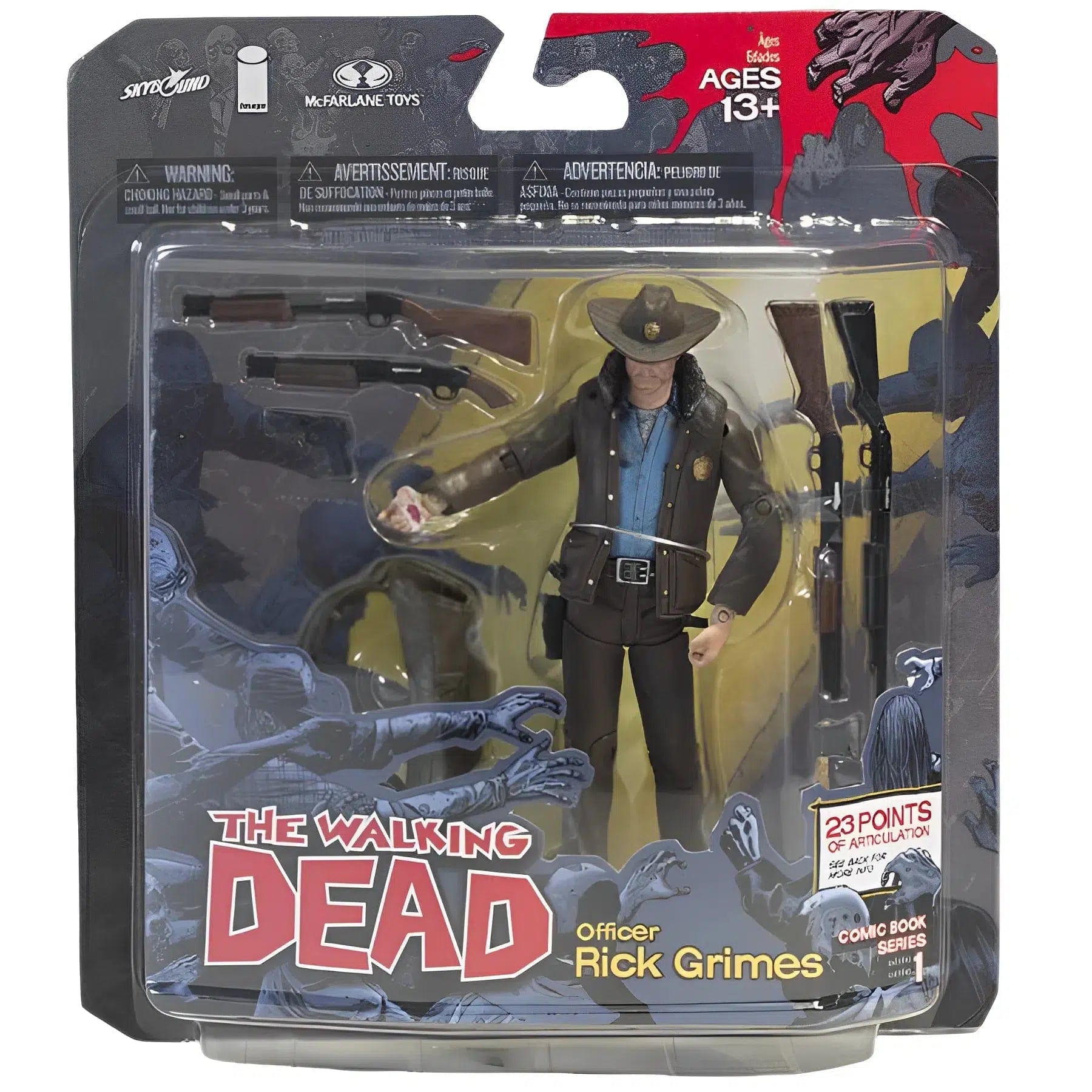 Mcfarlane Toys The Walking Dead (Comic) - Officer Rick Grimes Action Figure (5.5") - McFarlane Toys - Series 1 (2011)