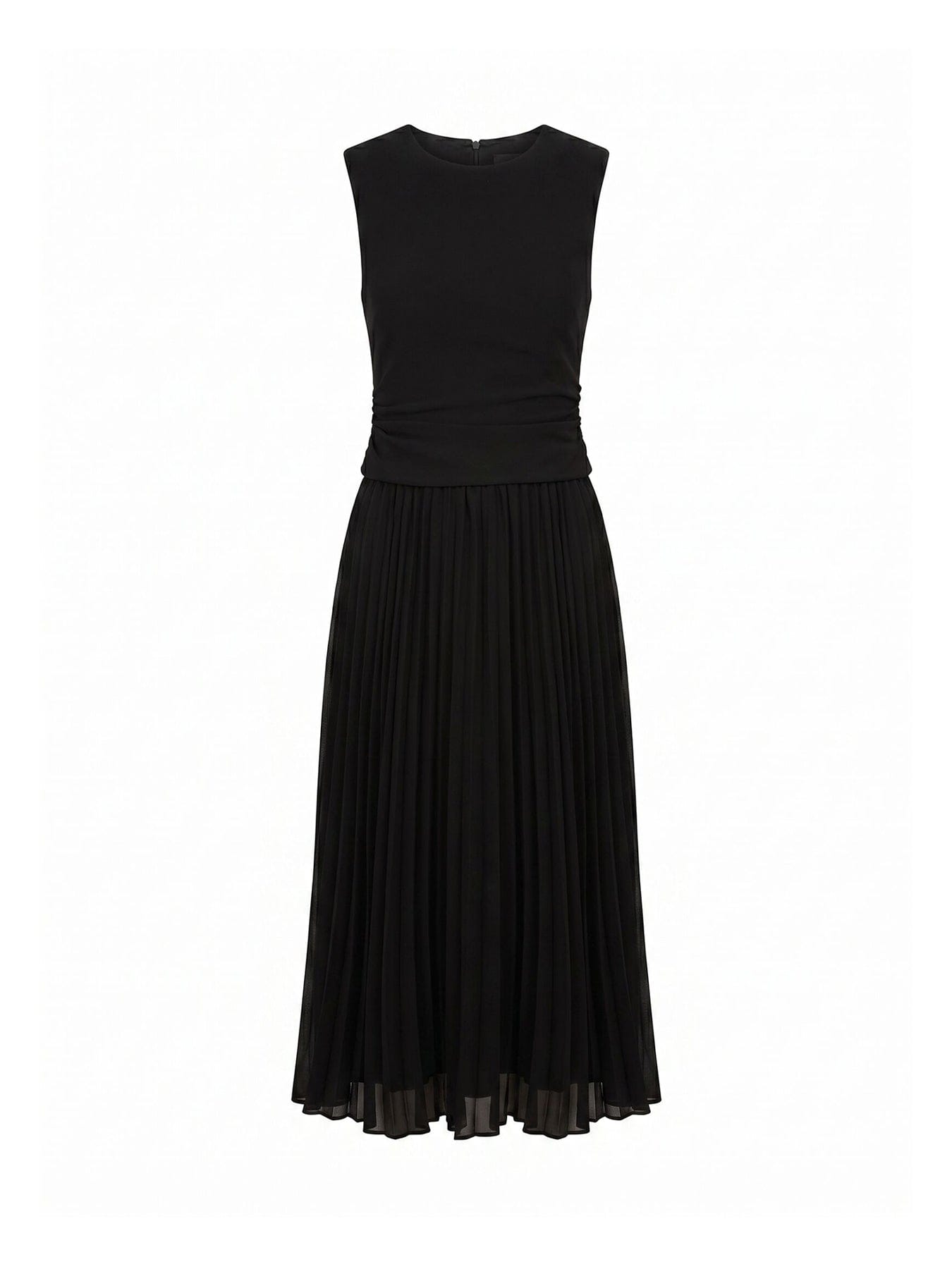 Forever New Emilia 2 - in - 1 Pleated Midi Dress Black
