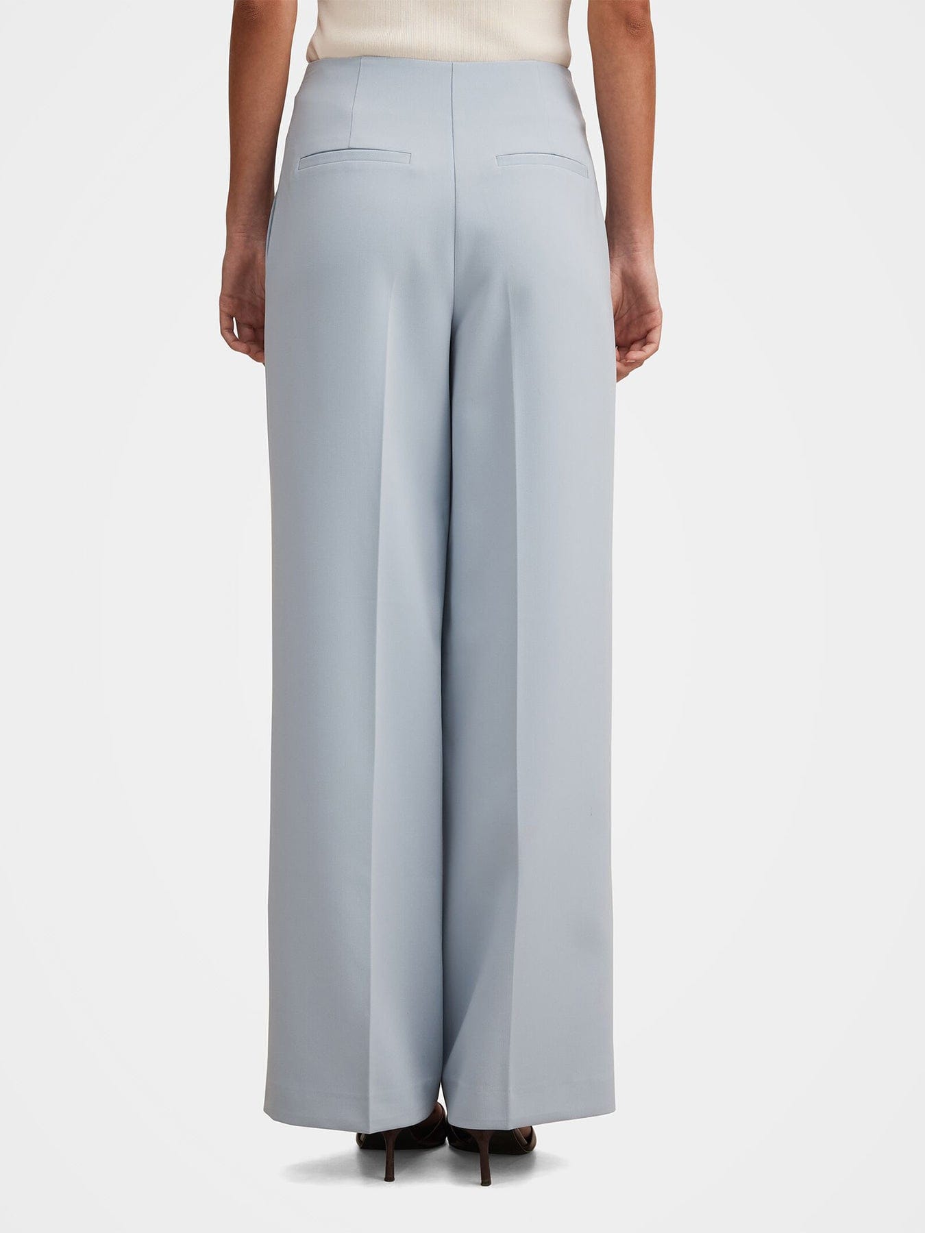 Forever New Lee Wide Leg Trousers Blue