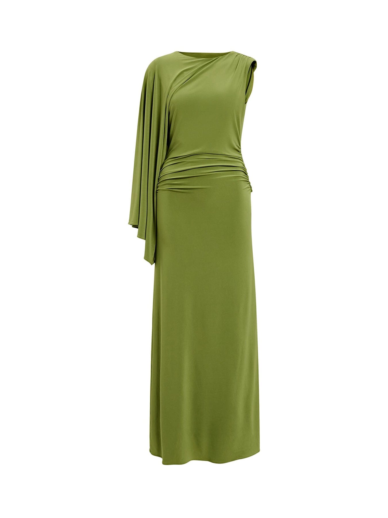 Forever New Fleur Cape Shoulder Maxi Dress Green