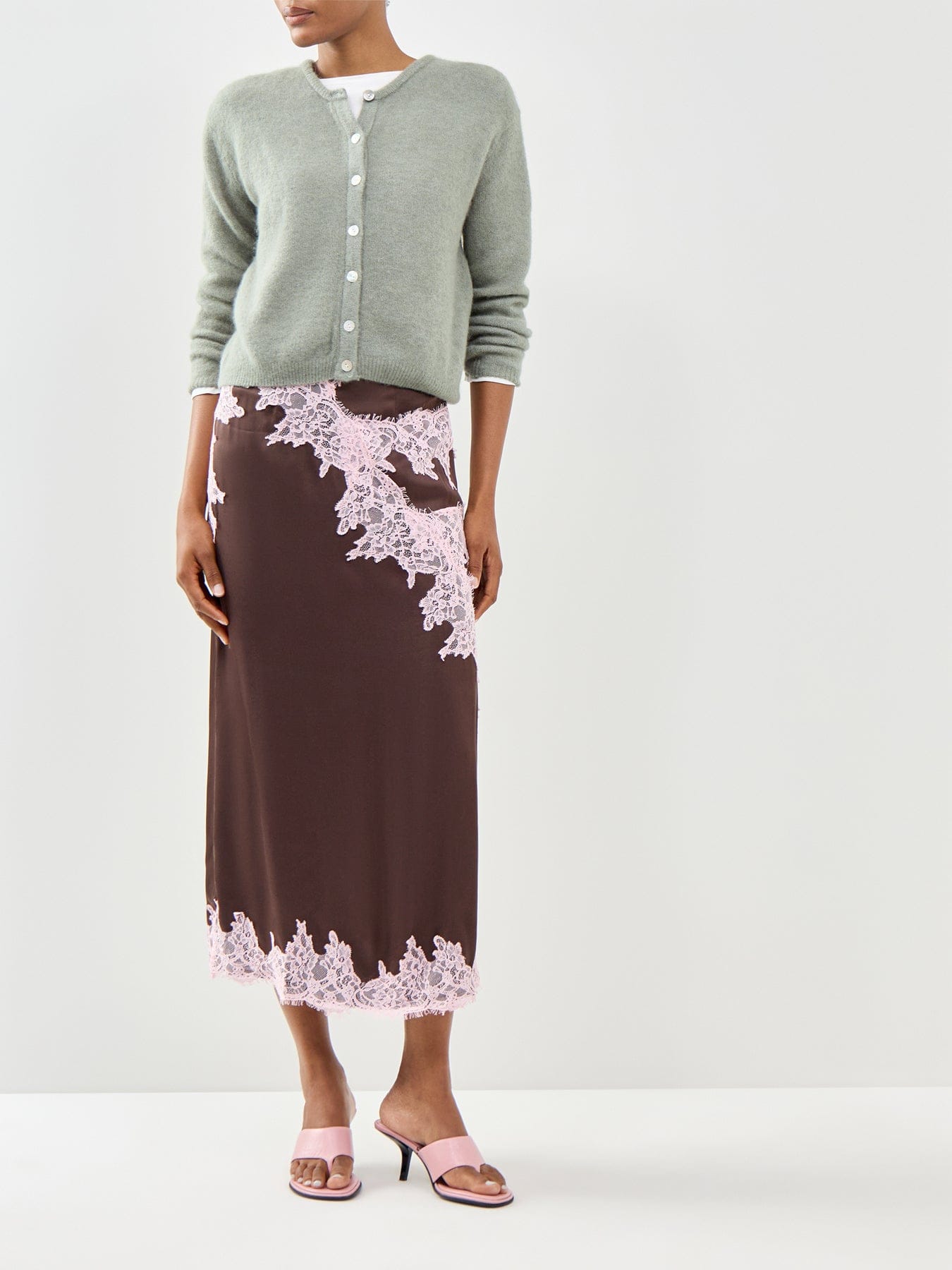Never Fully Dressed Lily Maxi Skirt Brown