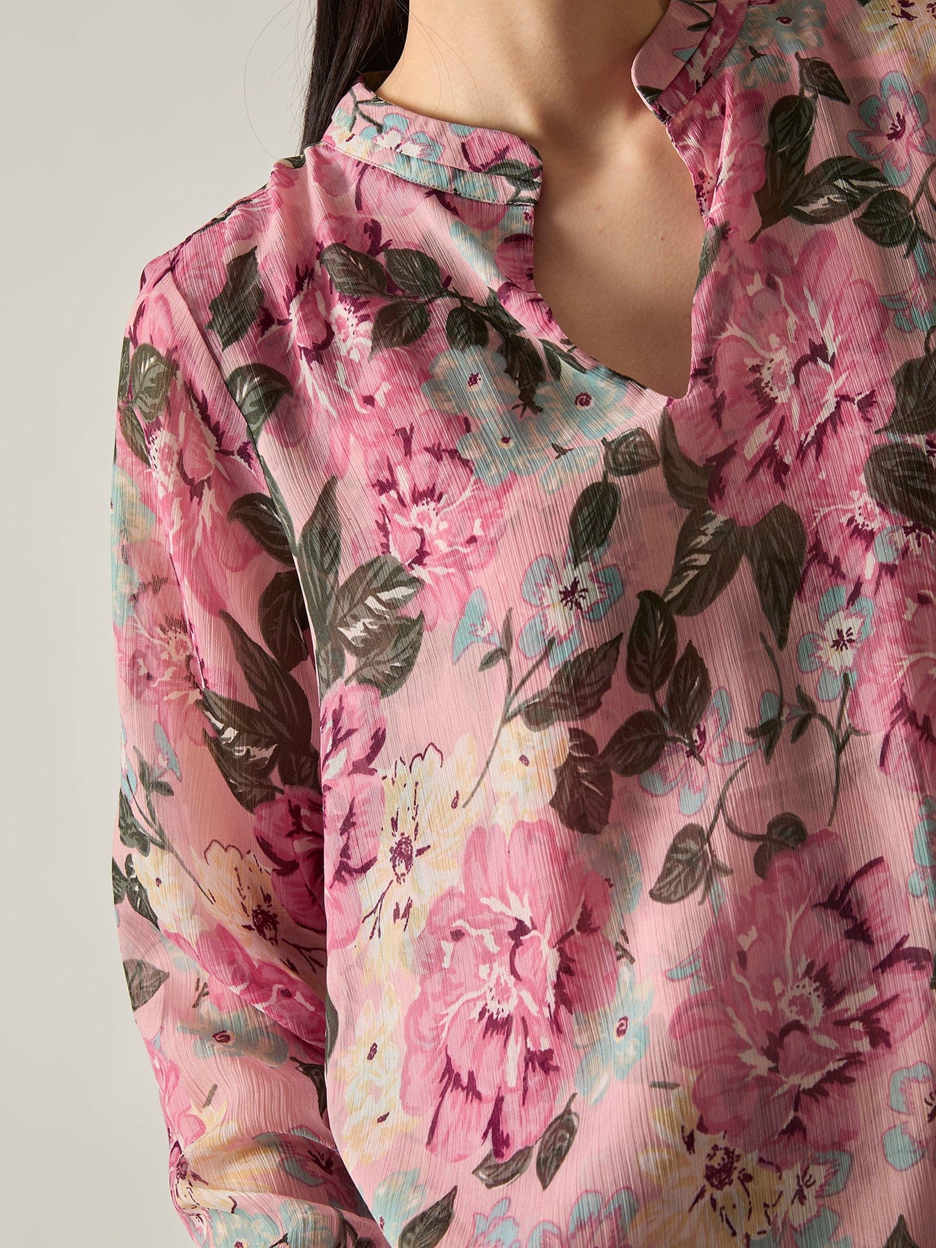 James Lakeland Peony Floral Blouse Multi