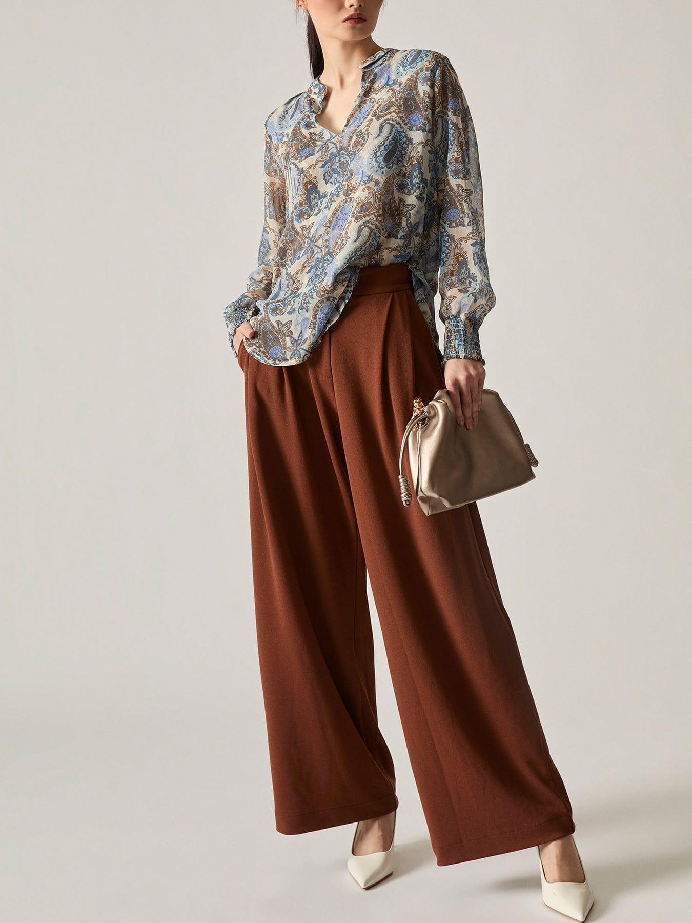 James Lakeland Artistic Paisley Blouse Multi