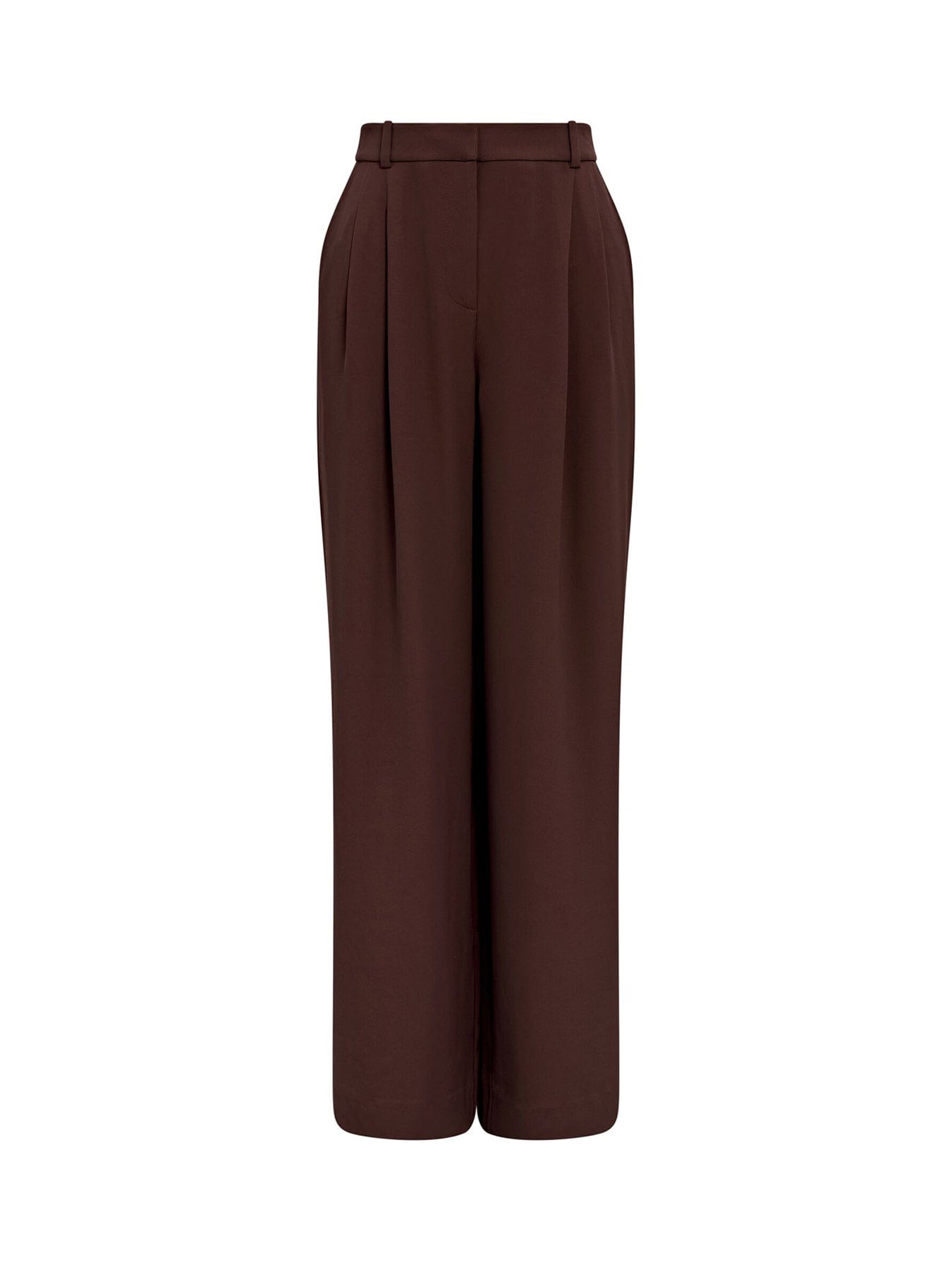Forever New Dani Straight Leg Tailored Trousers Brown