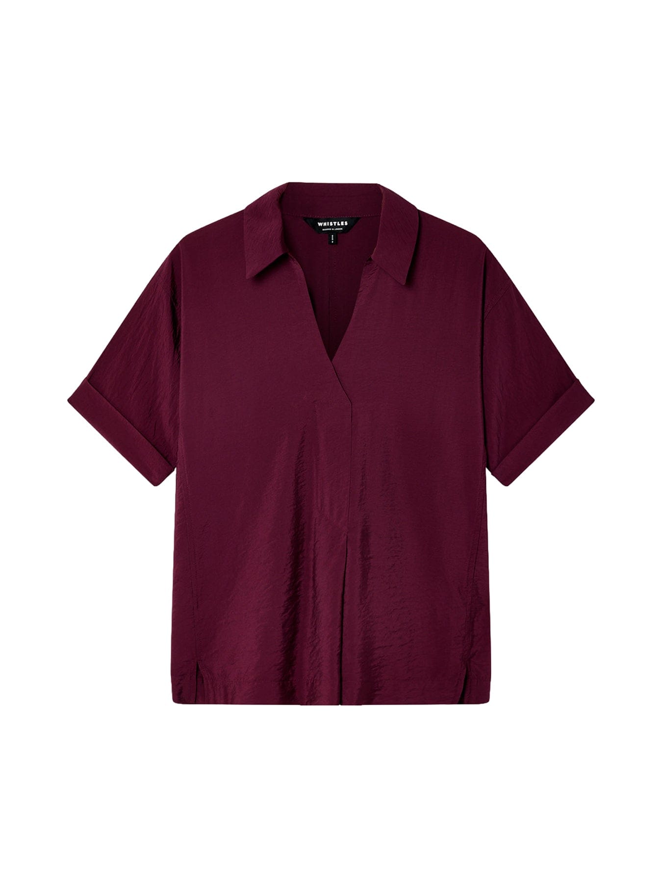 Whistles Sasha Relaxed Shirt Brown