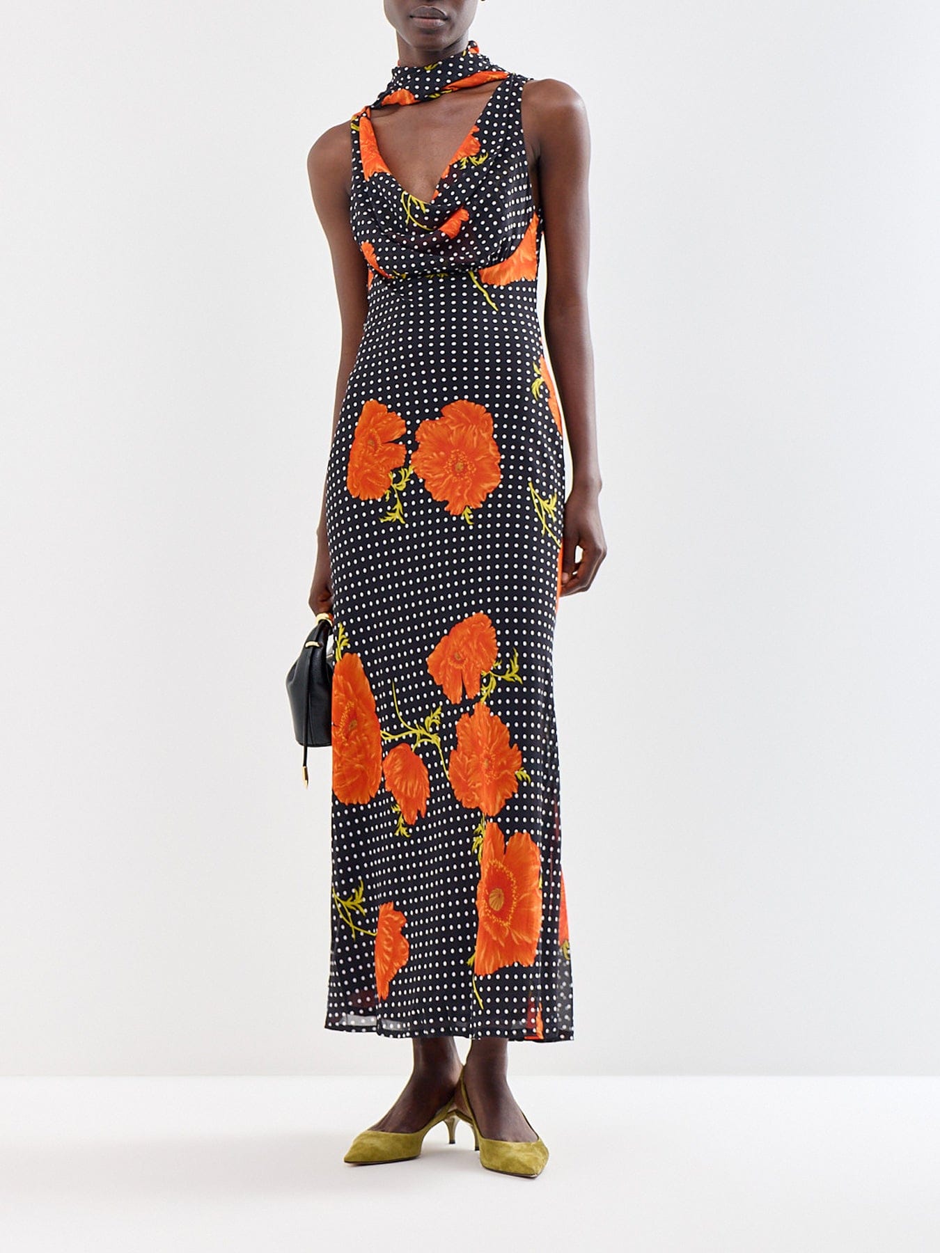 Never Fully Dressed Black Poppy Sophie Maxi Dress Black