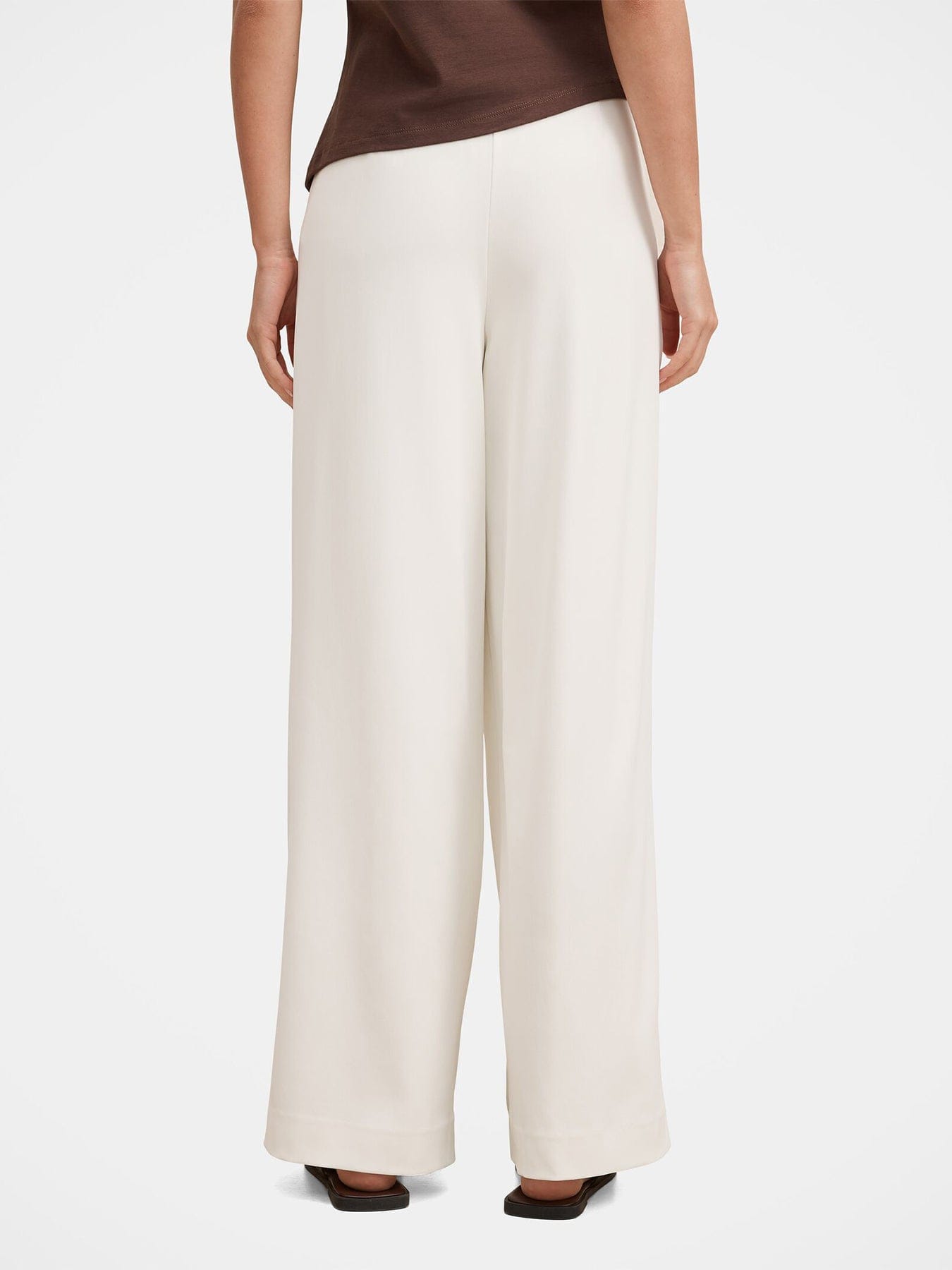 Forever New Annabelle Pleated Wide Leg Trousers White