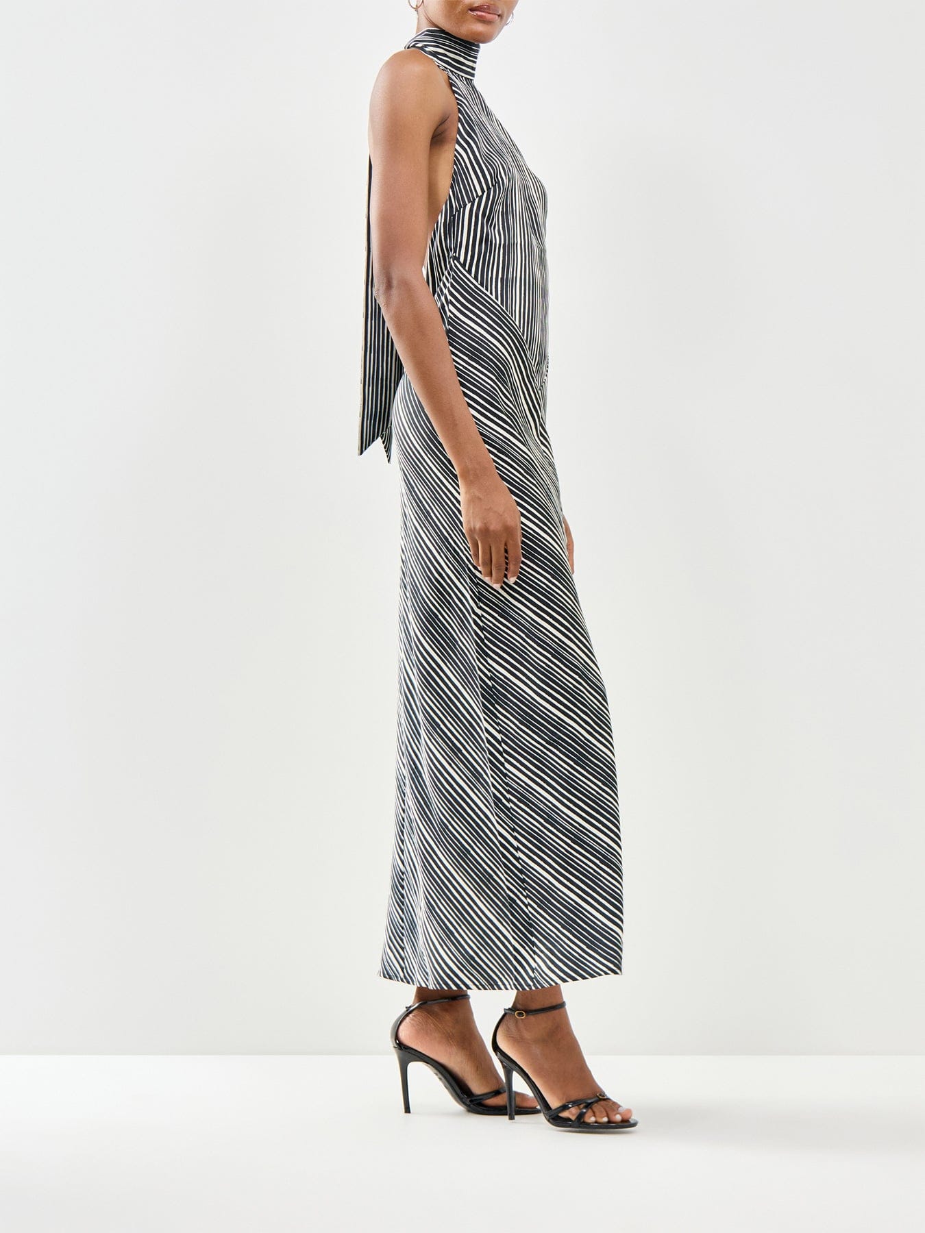 Pretty Lavish Jemima Cowl Neck Maxi Dress Black