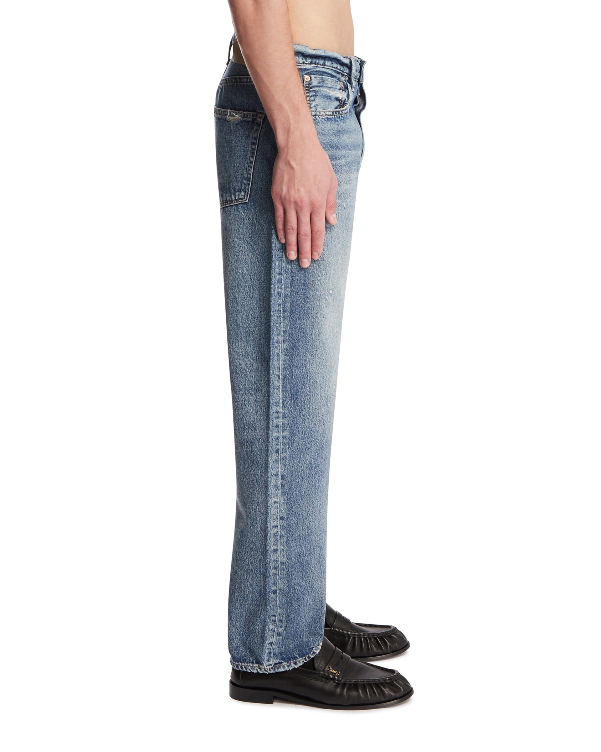 Needby Vintage Jeans A Cinque Tasche Blu