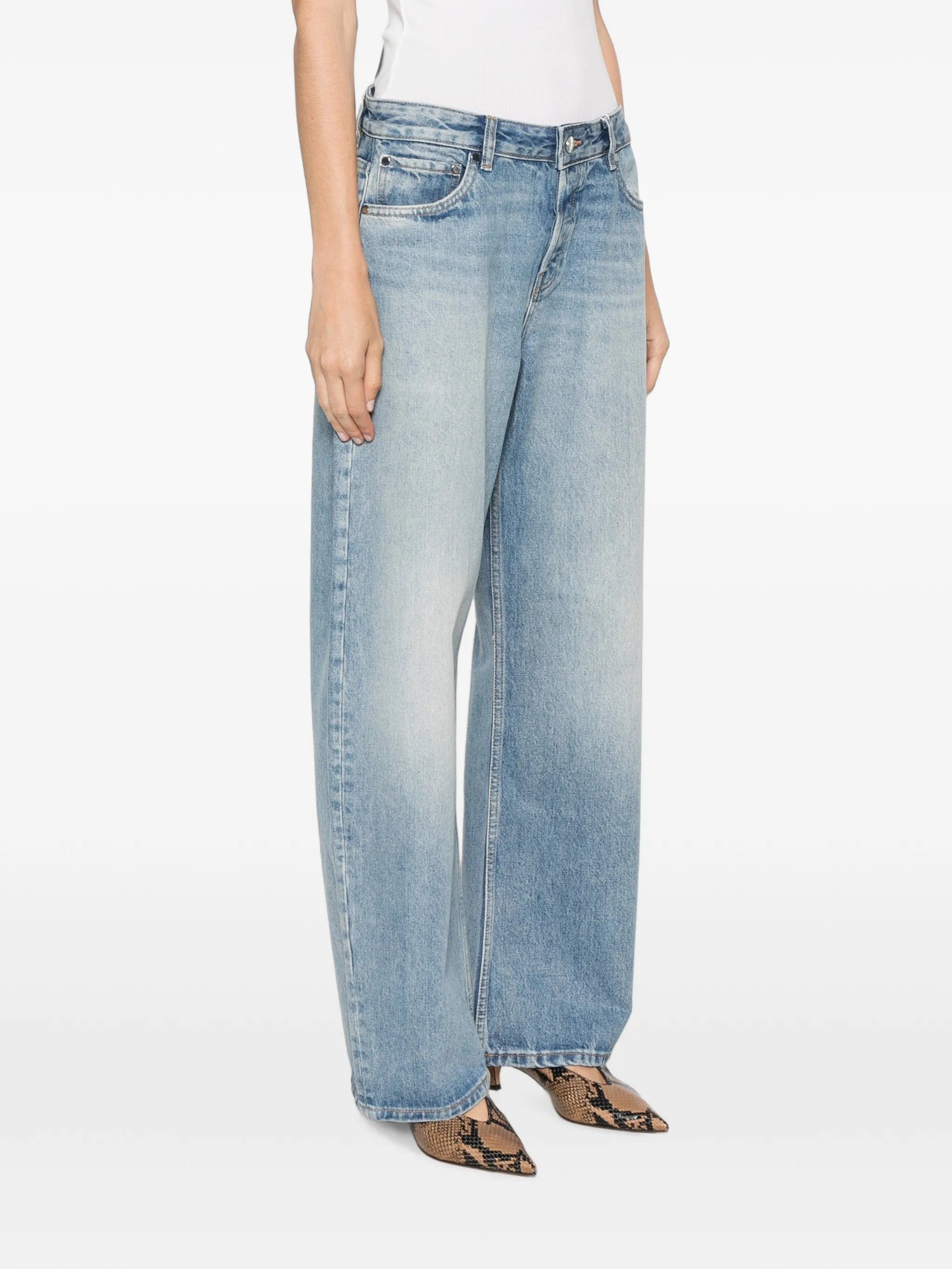 EB Denim shifter bowed jeans luca