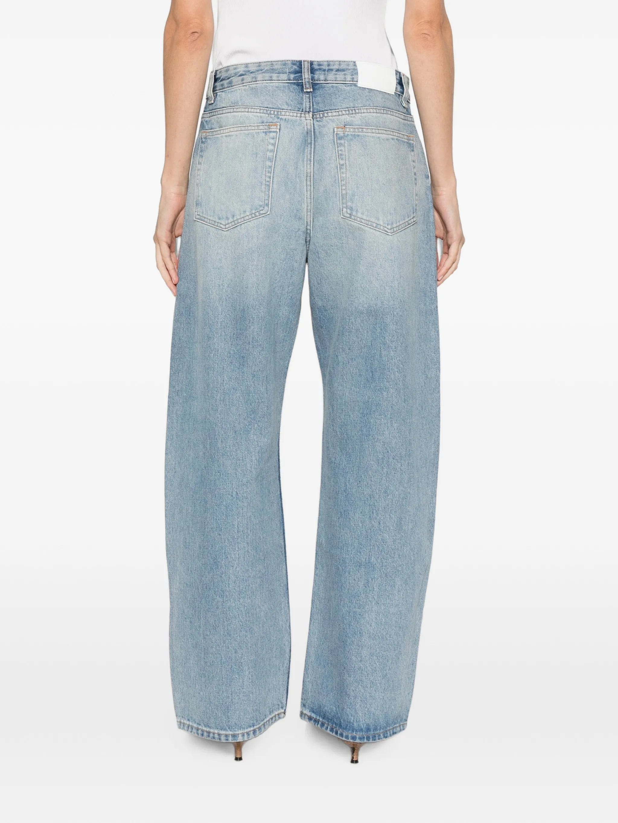 EB Denim shifter bowed jeans luca