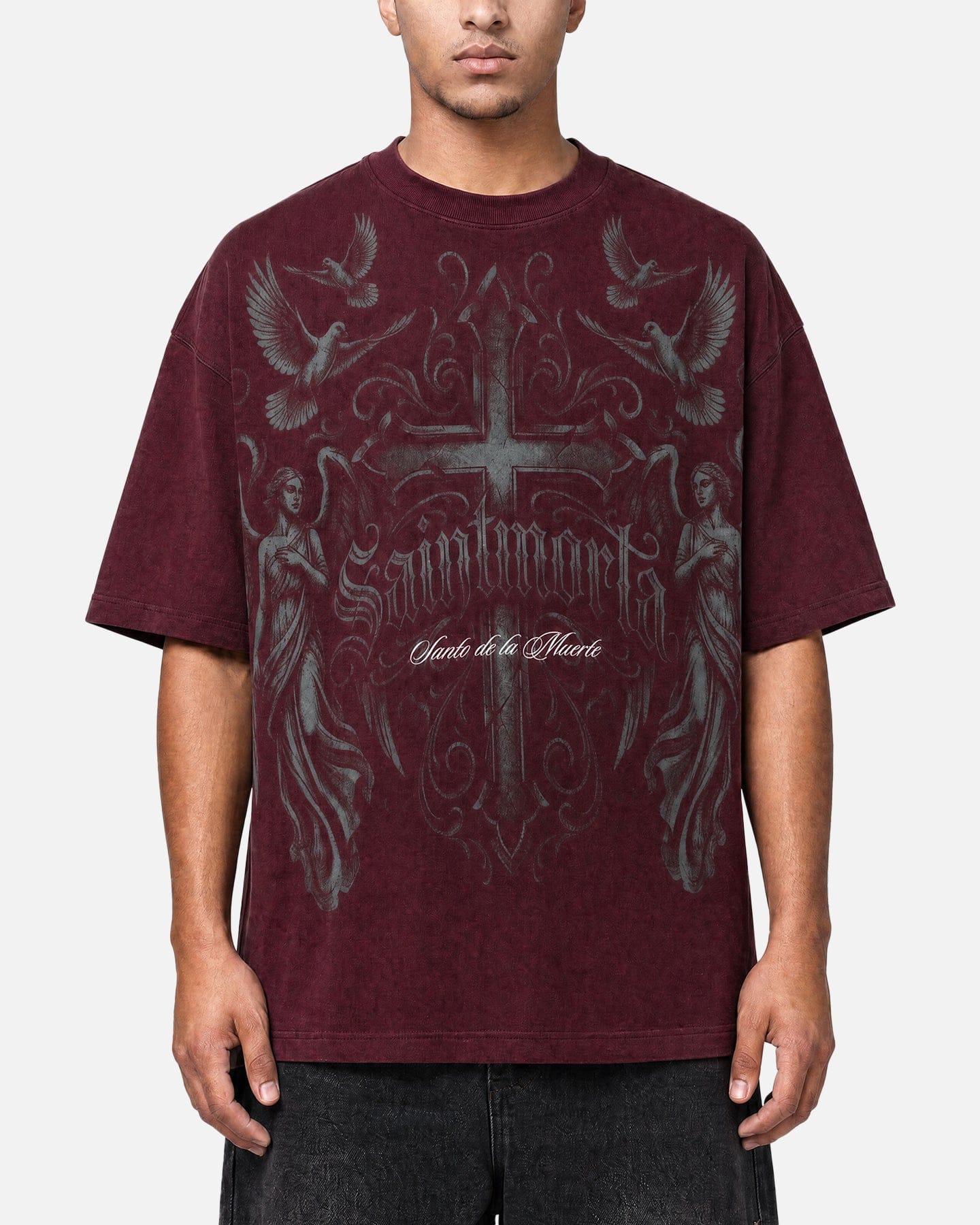 Saint Morta Renaissance Boxy T - Shirt Pigment Washed