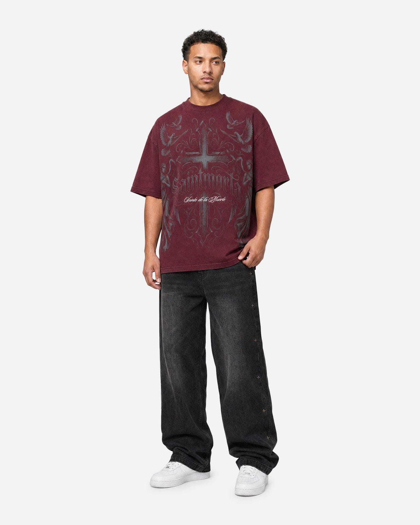 Saint Morta Renaissance Boxy T - Shirt Pigment Washed