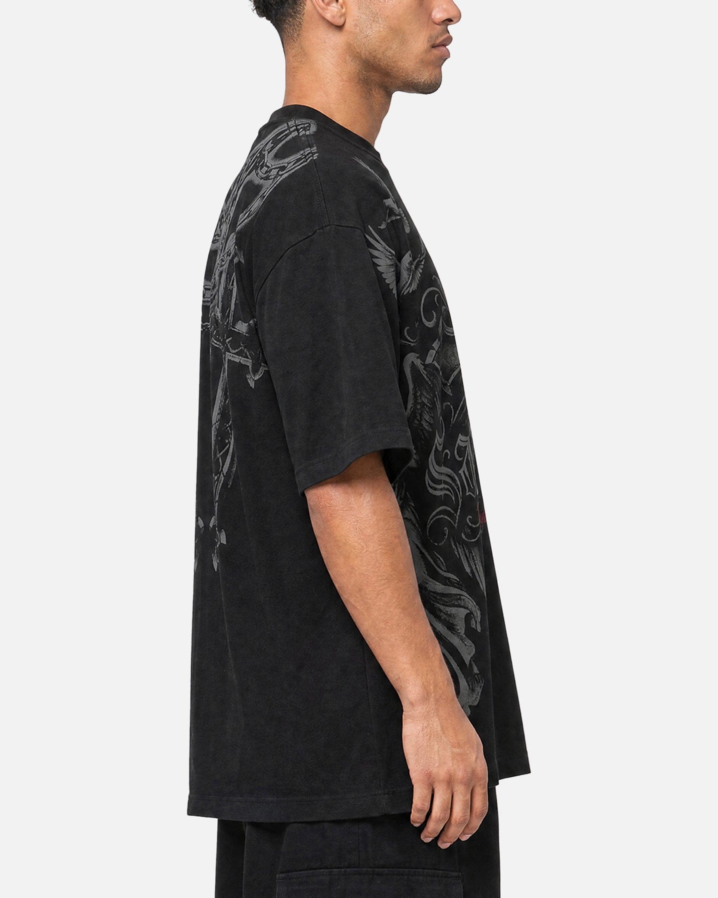 Saint Morta Renaissance Boxy T - Shirt Washed Black