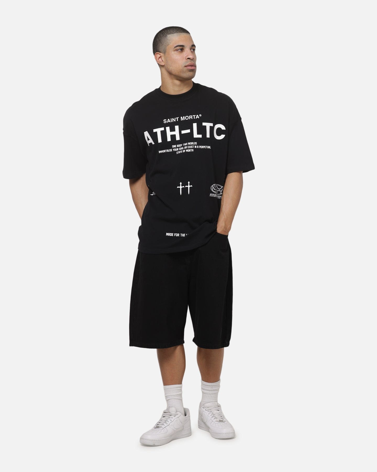 Saint Morta Athltc T - Shirt Black