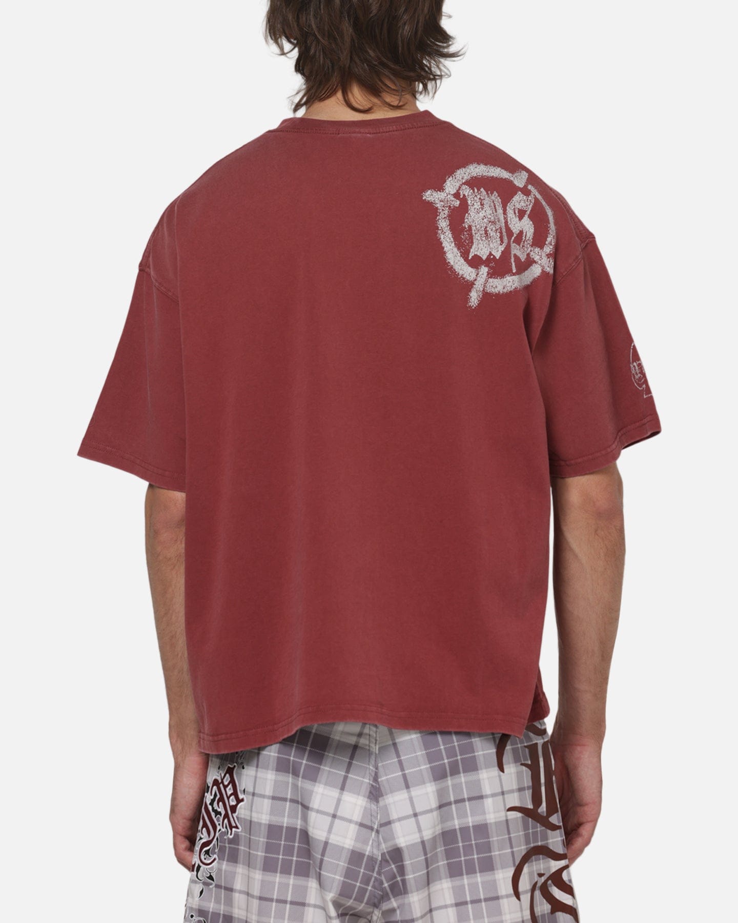 Worship Catharsis Box Crop T - Shirt Port Wine