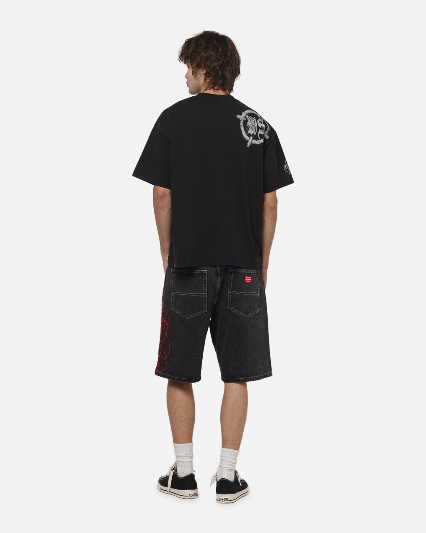 Worship Catharsis Box Crop T - Shirt Washed Black