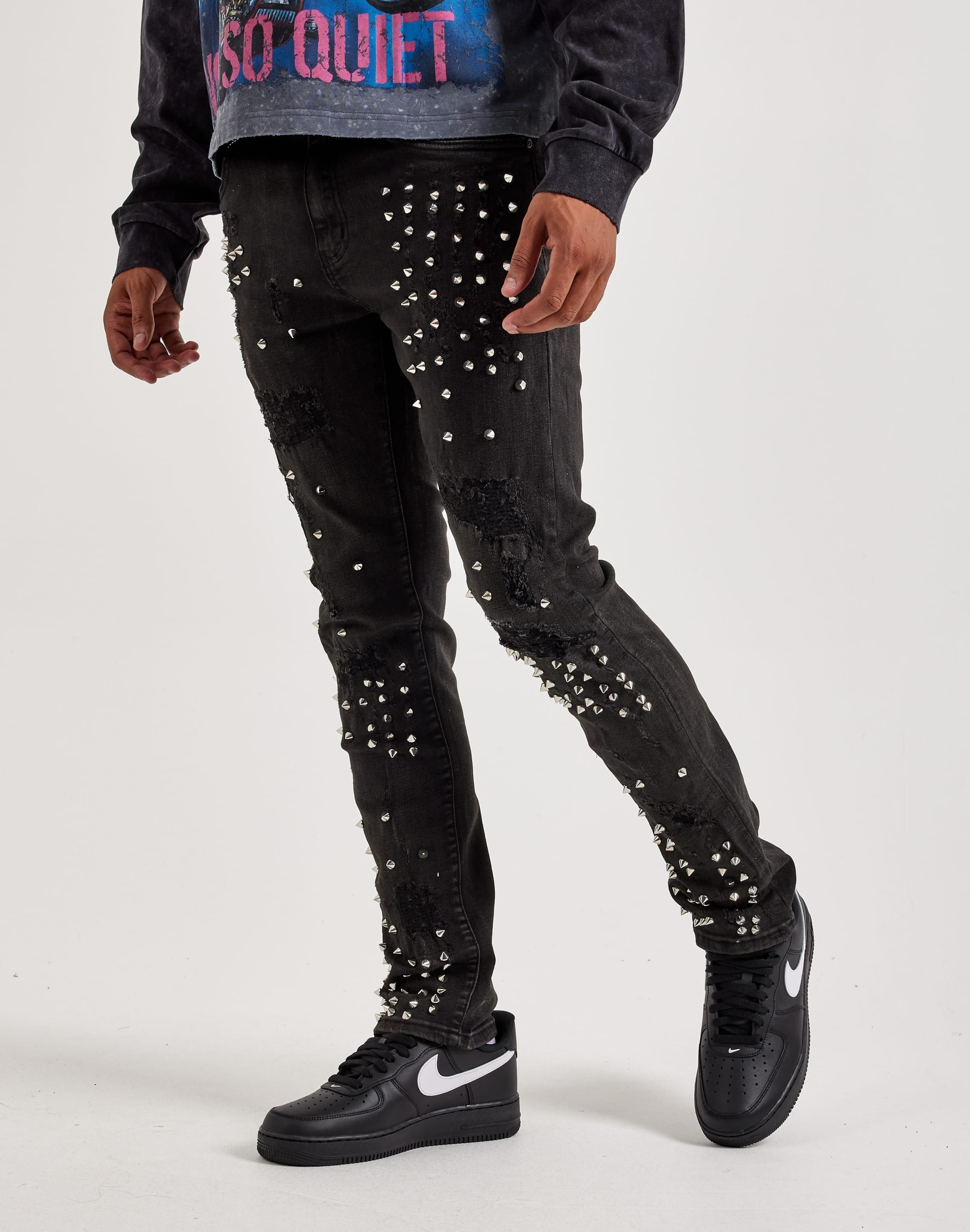 Waimea Slim Metal Stud Denim Jeans