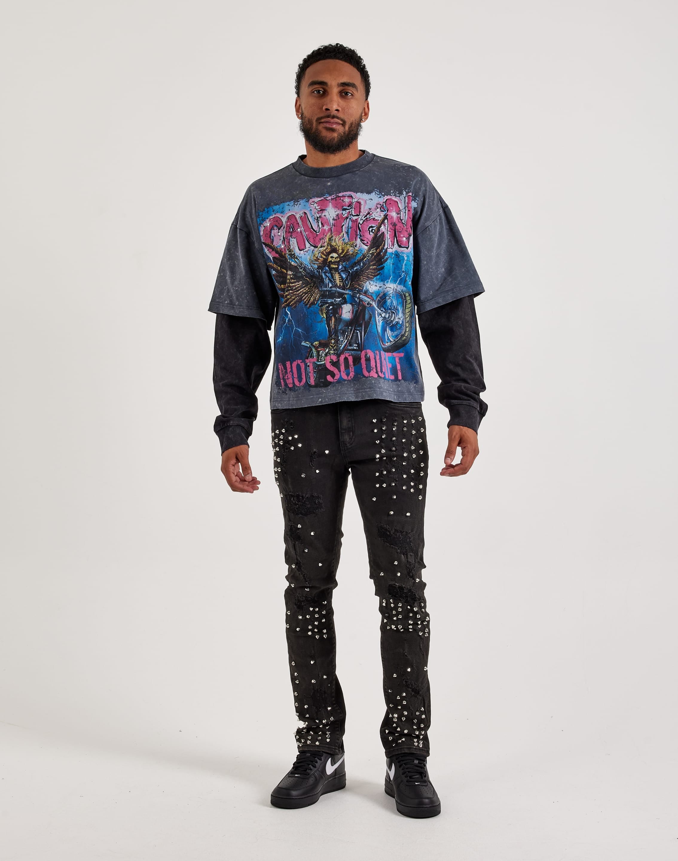Waimea Slim Metal Stud Denim Jeans
