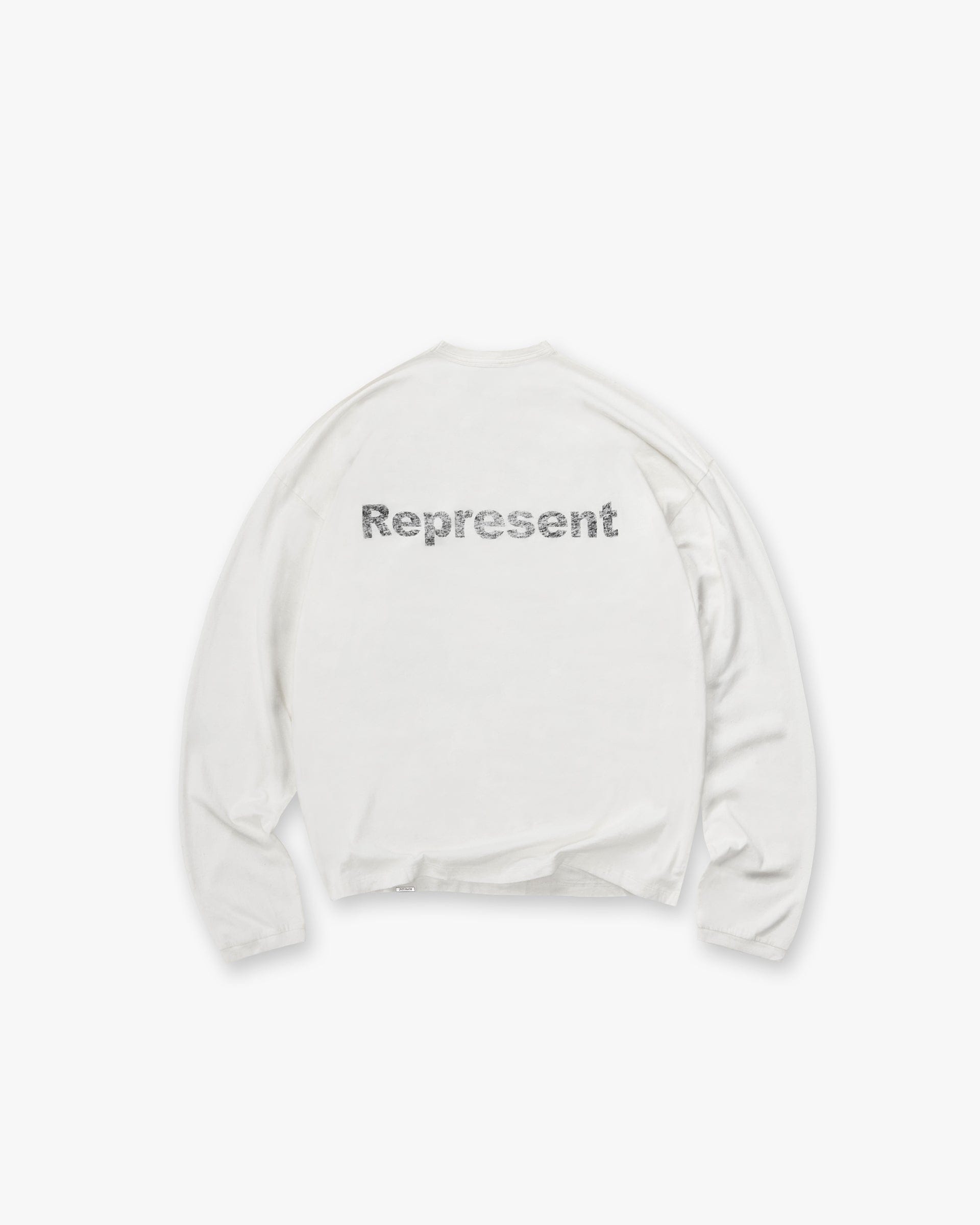 Logo Pack Lowercase Logo Long Sleeve T - Shirt - Flat White