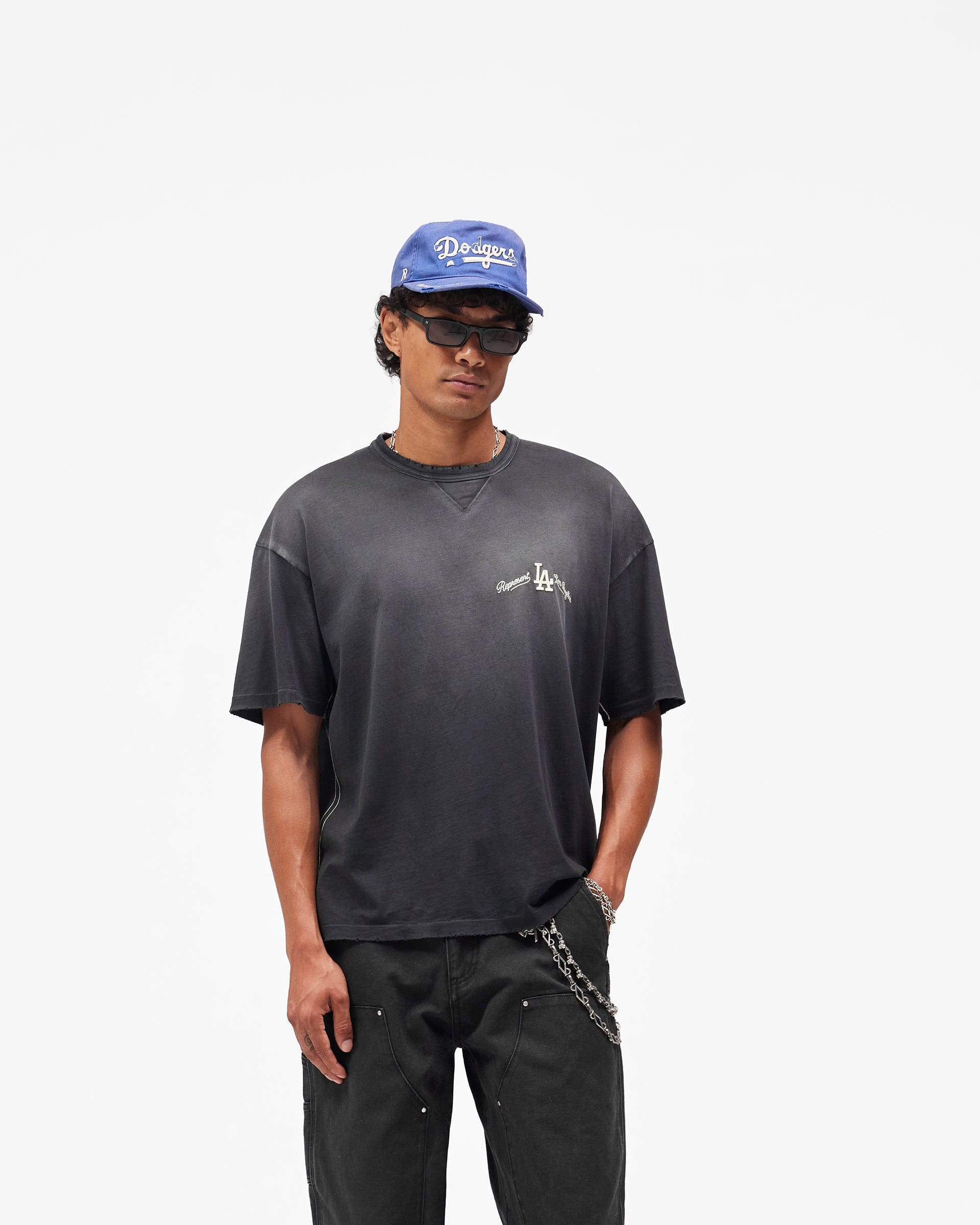 Exclusives Los Angeles Dodgers x Represent T - Shirt - Stained Black