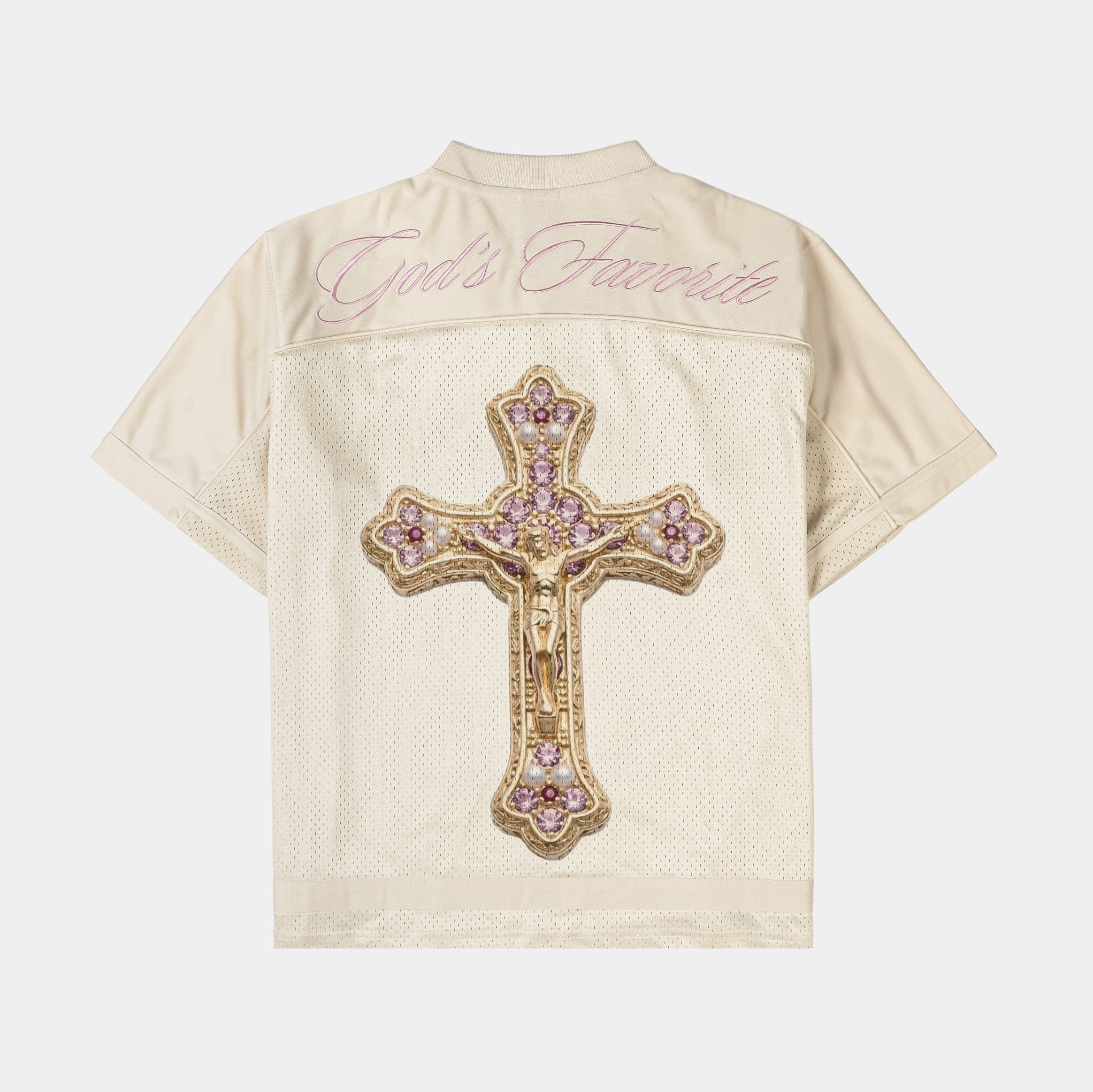Original SIN Angels Mesh Womens Jersey (Cream/Pink)