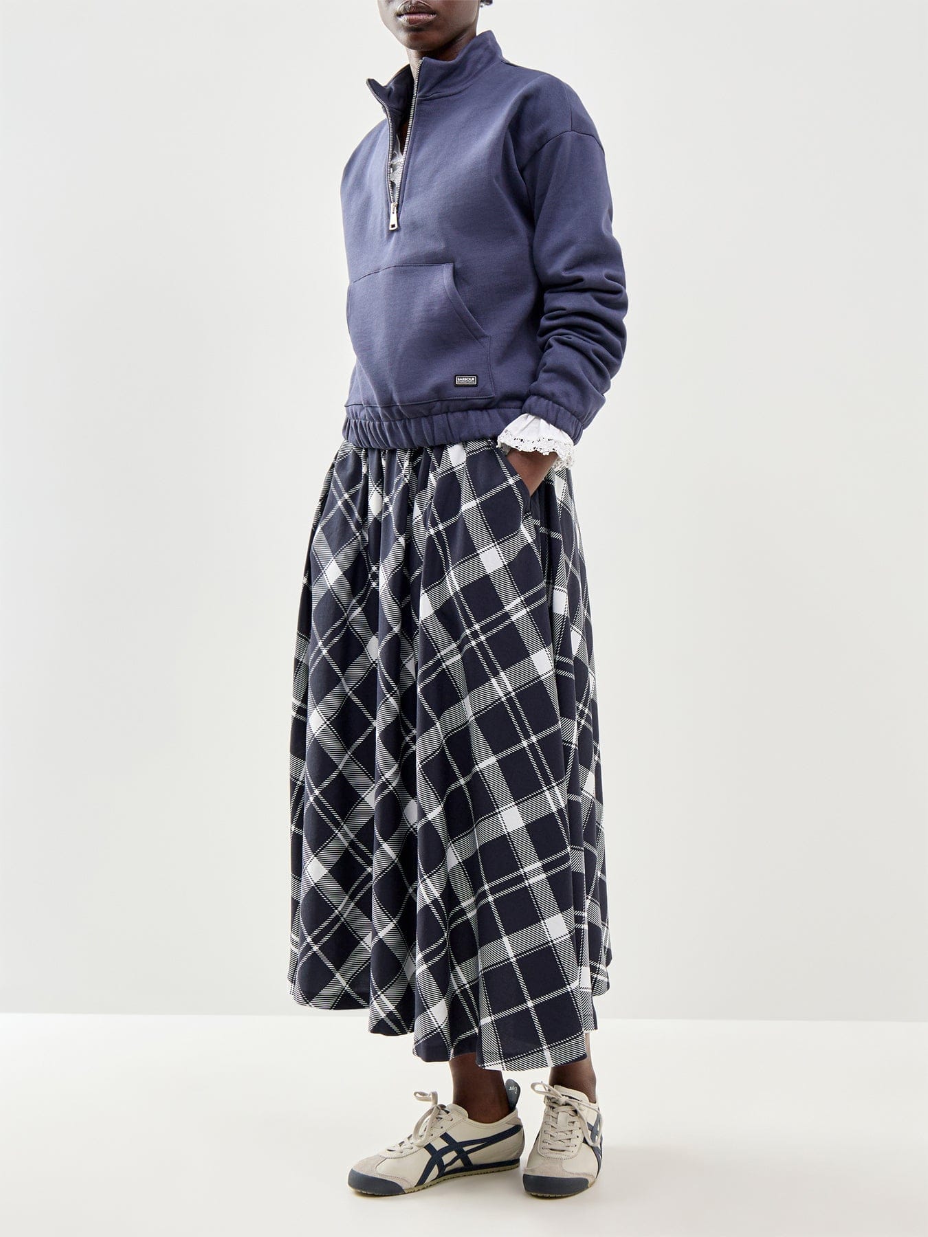 Barbour International Nova Half Zip Sweatshirt Navy