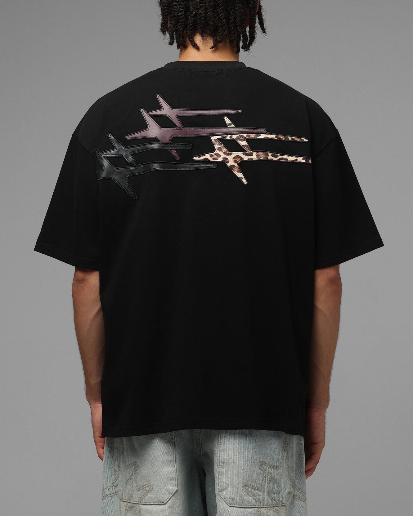Loiter Hybrid Patch T - Shirt Black