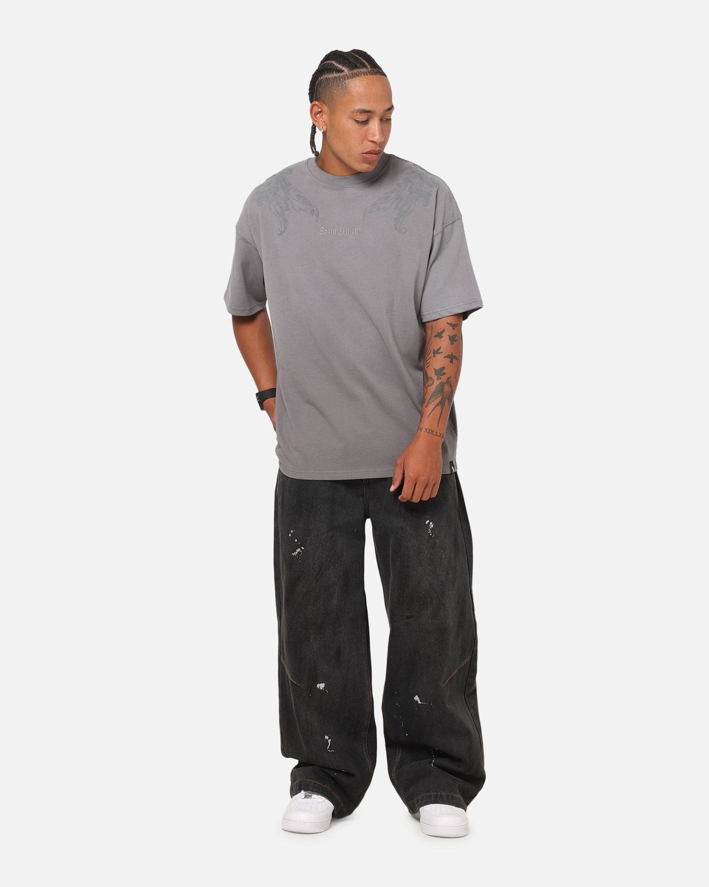 Saint Morta Matriarch Boxy T - Shirt Pigment Washed