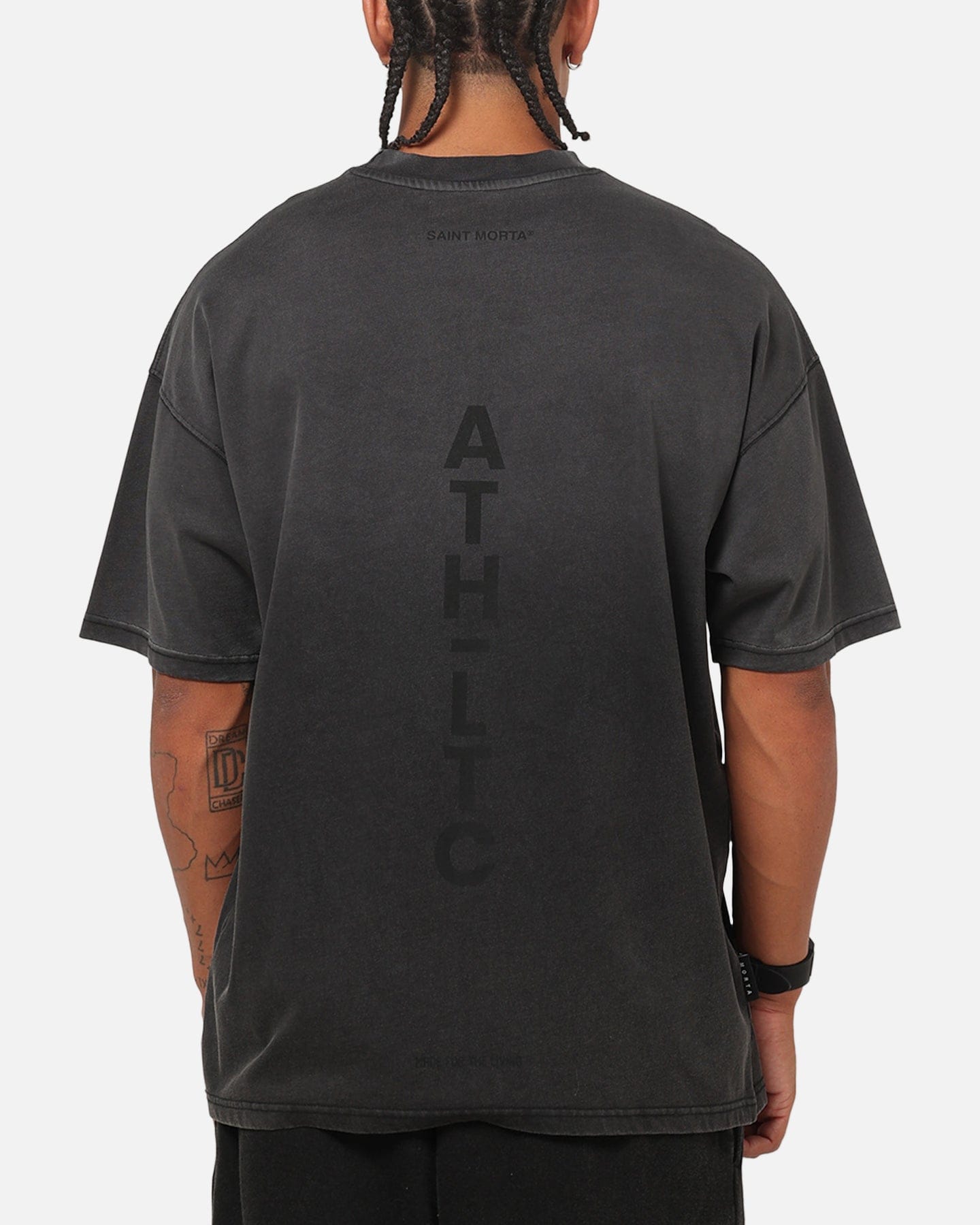 Saint Morta Athltc R3 Boxy T - Shirt Washed Black