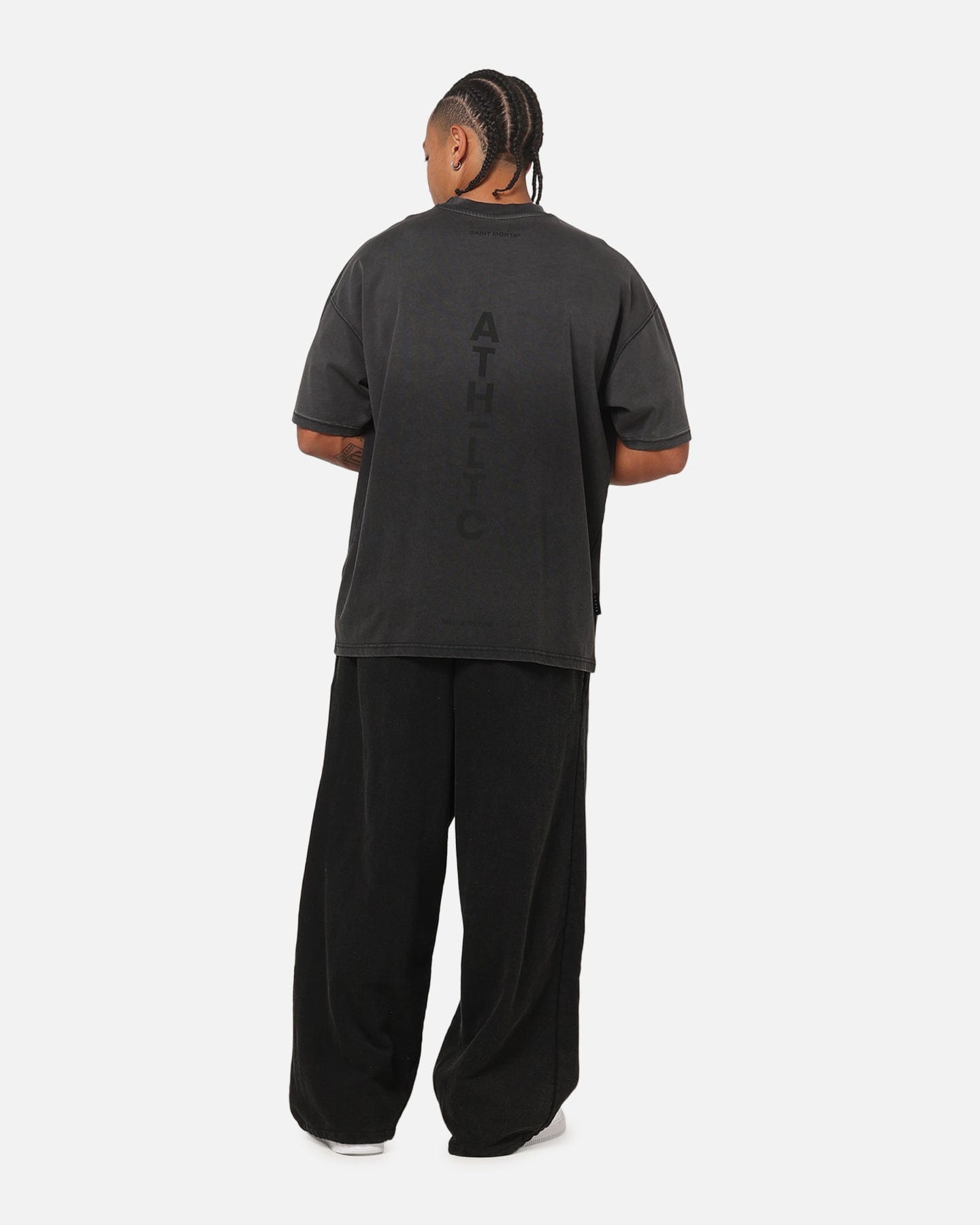 Saint Morta Athltc R3 Boxy T - Shirt Washed Black