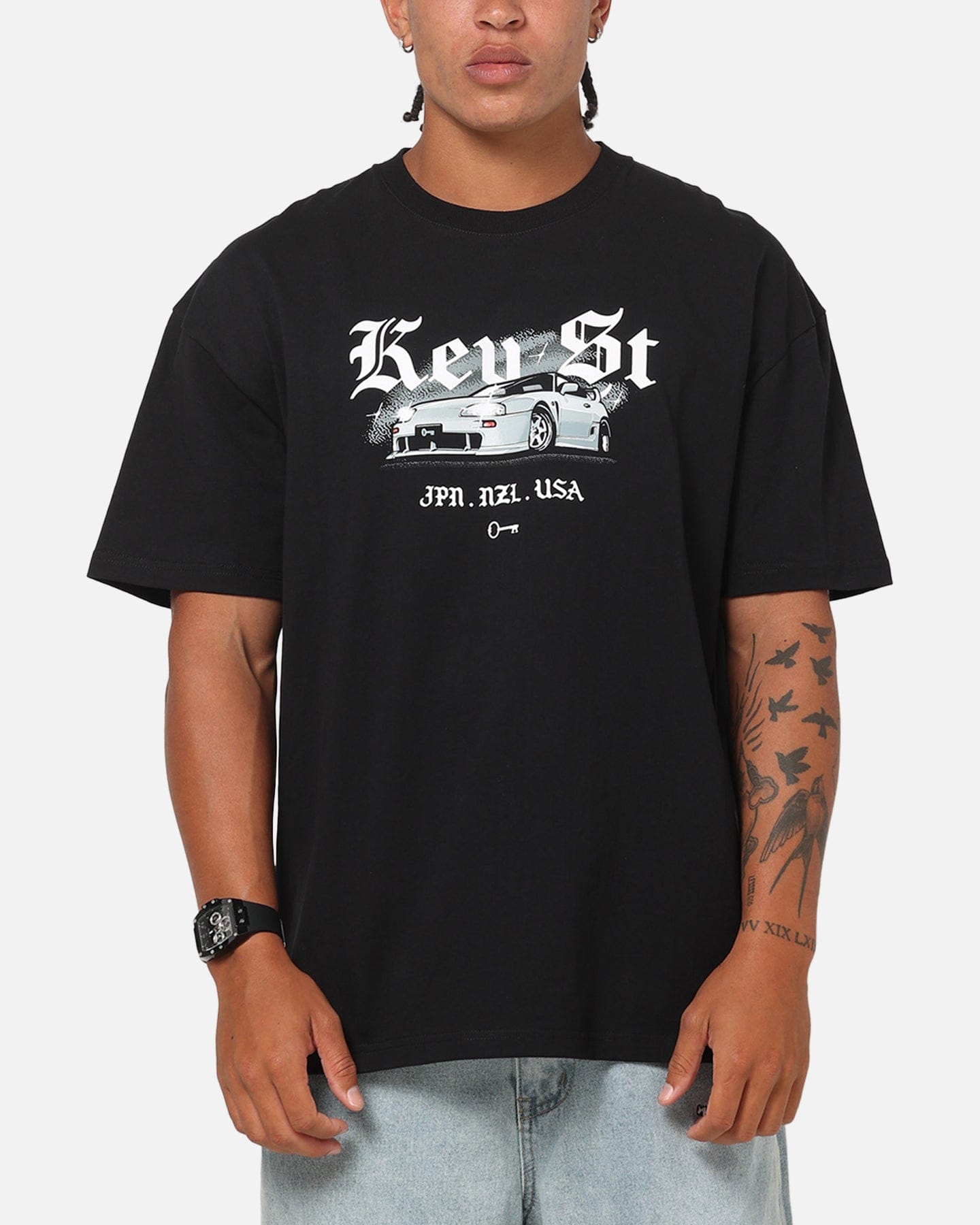 KEY Street Lightning T - Shirt Black