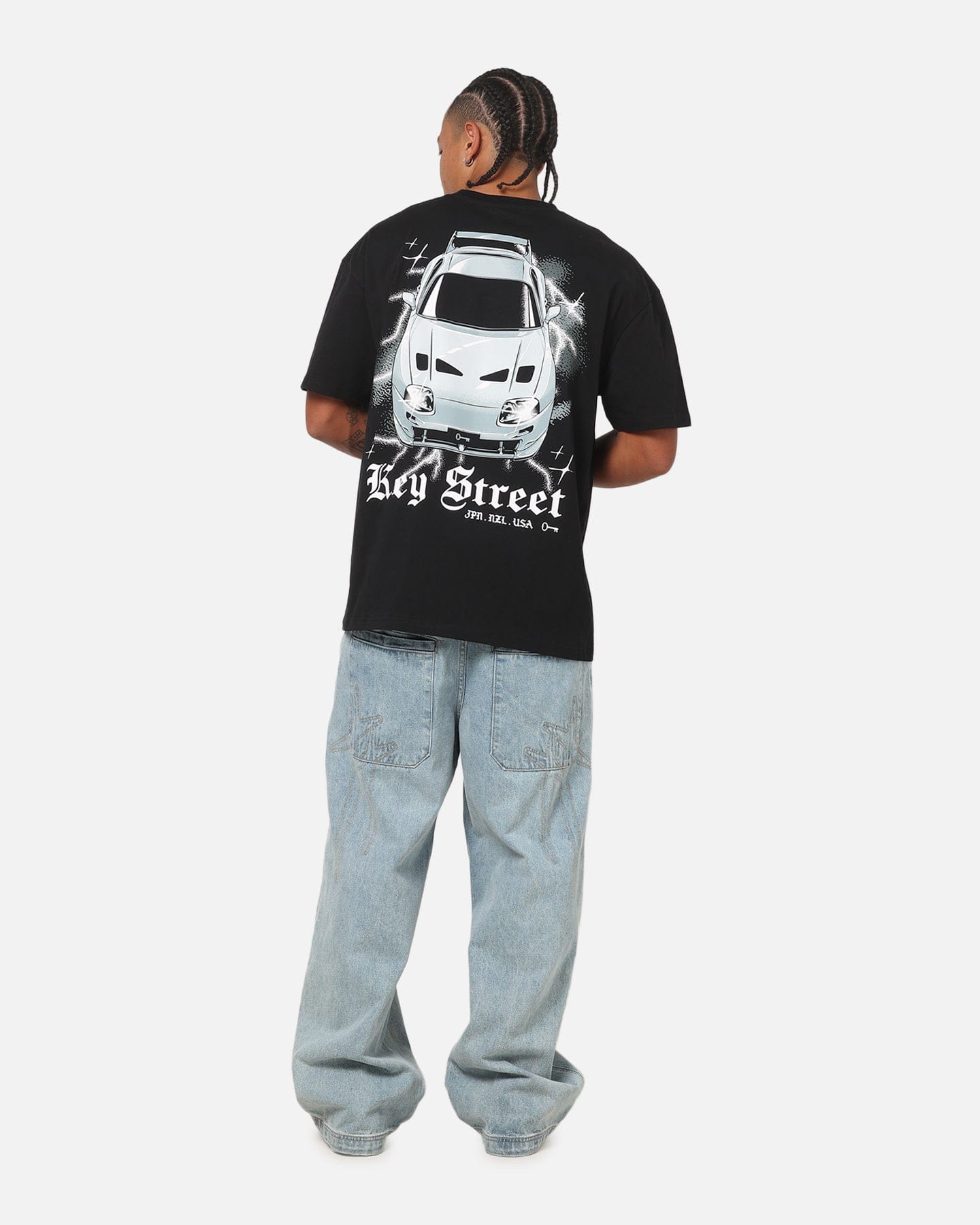 KEY Street Lightning T - Shirt Black