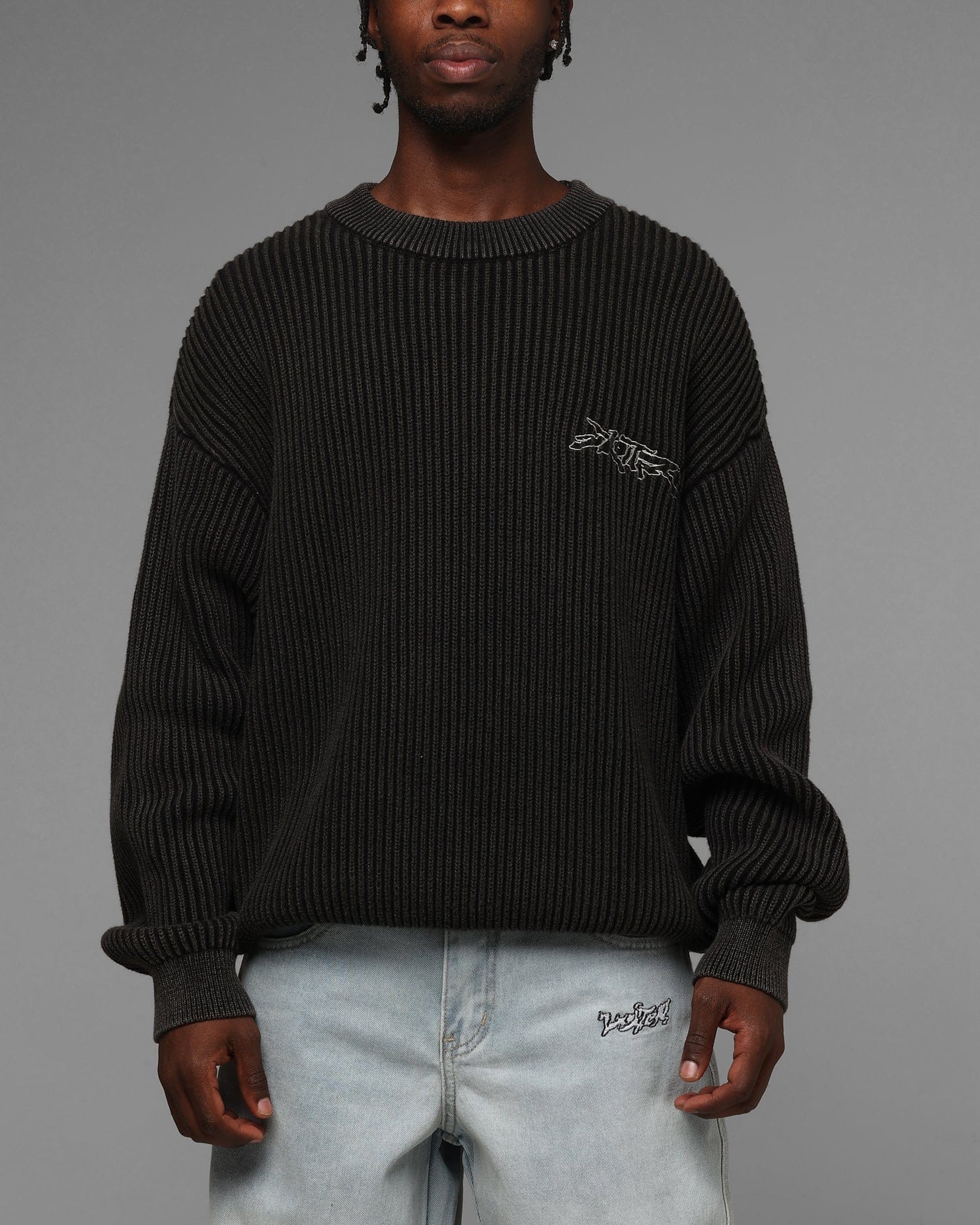 Loiter Star Born Knit Sweater Black