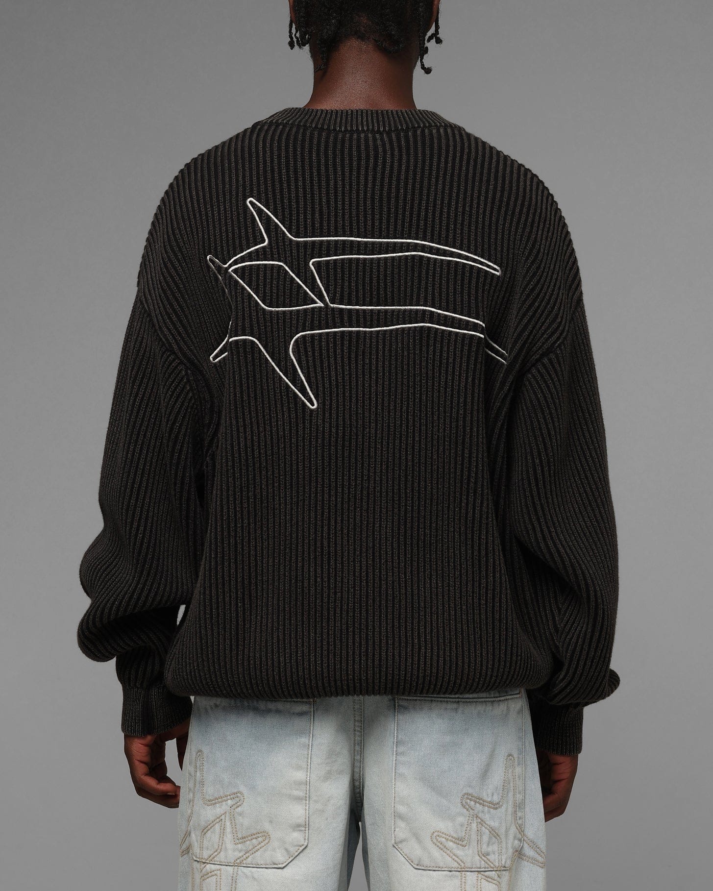 Loiter Star Born Knit Sweater Black