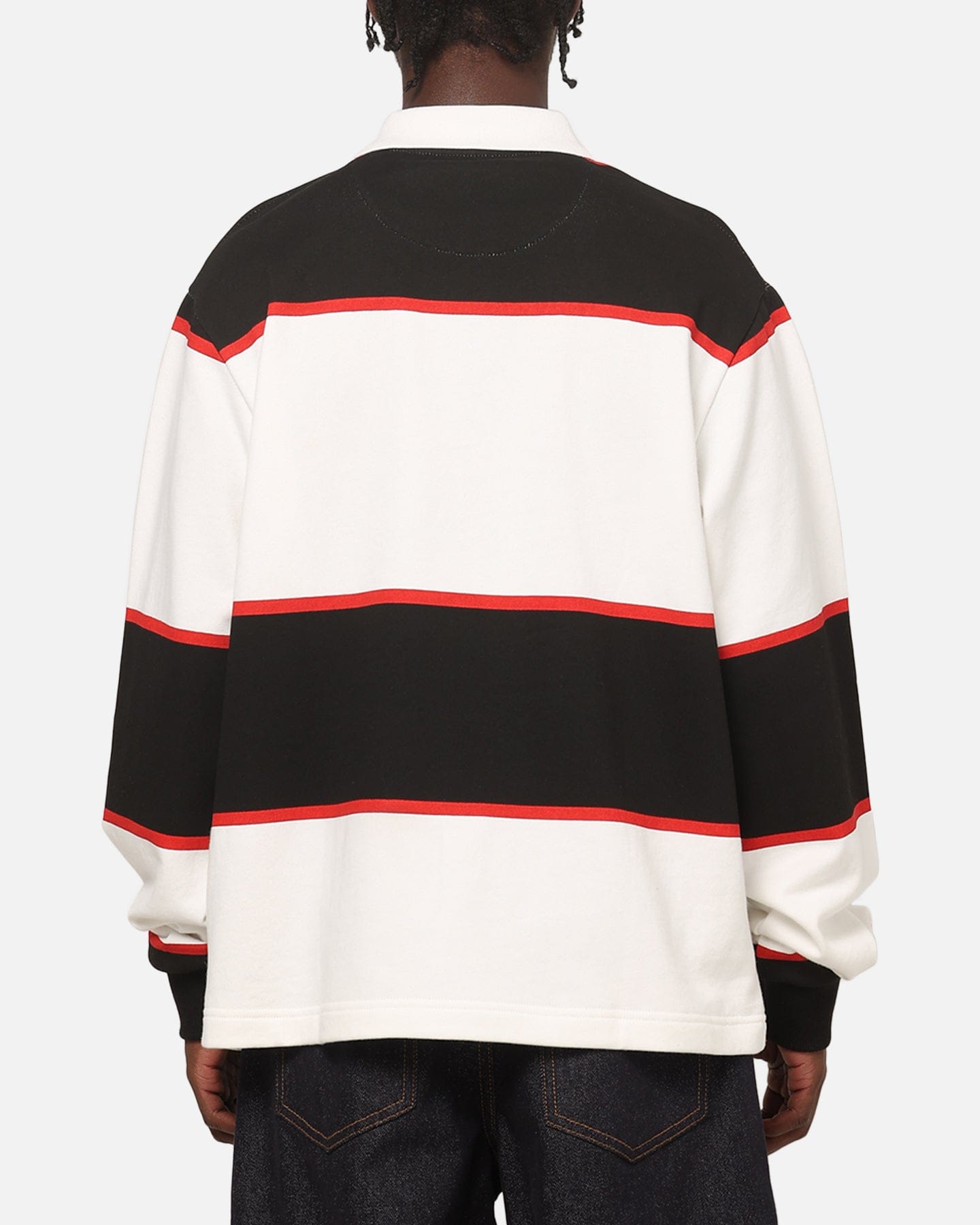 Carre Baseline Rugby Shirt Black Stripe