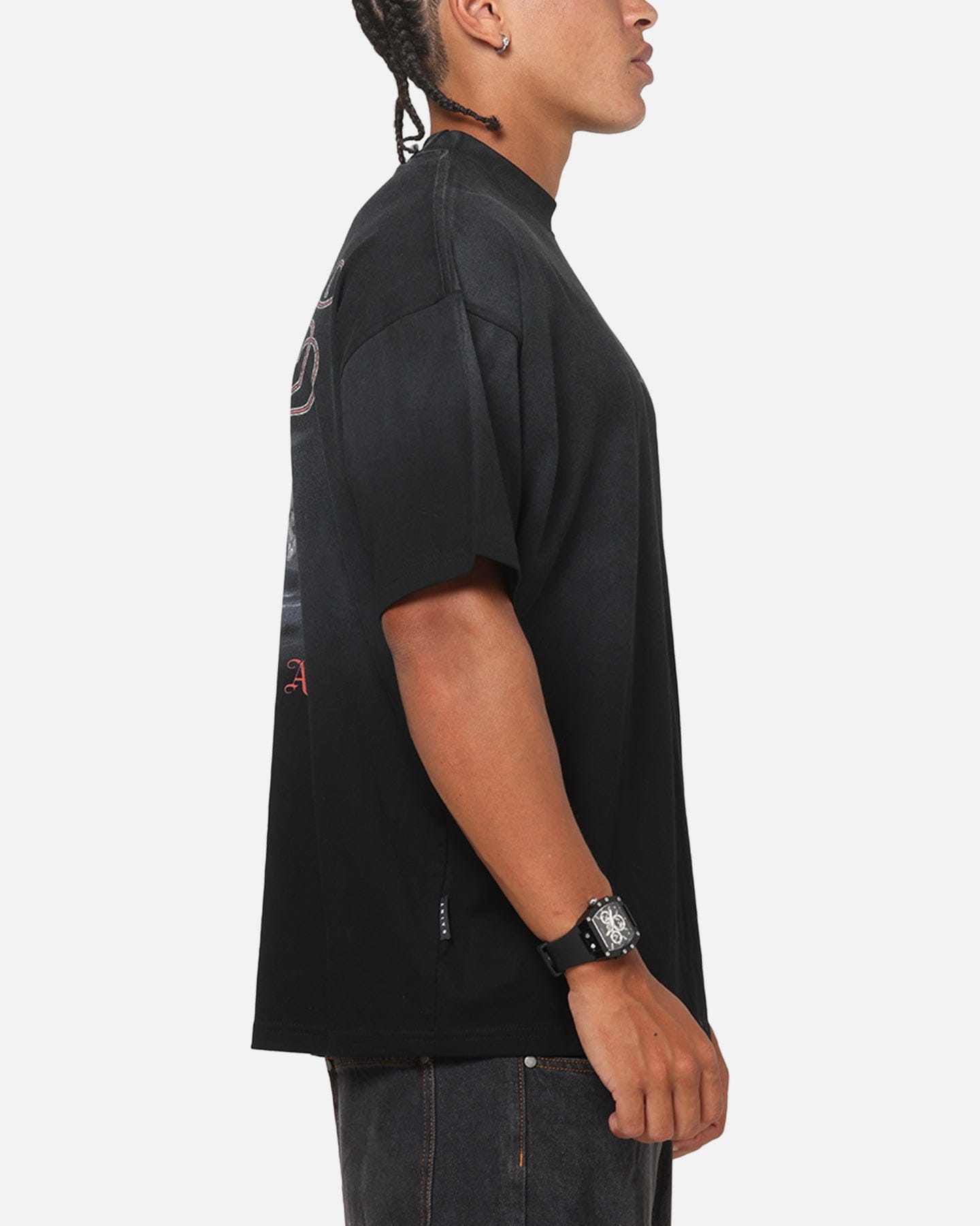 Saint Morta Heavens Kitchen Boxy T - Shirt Black Wash