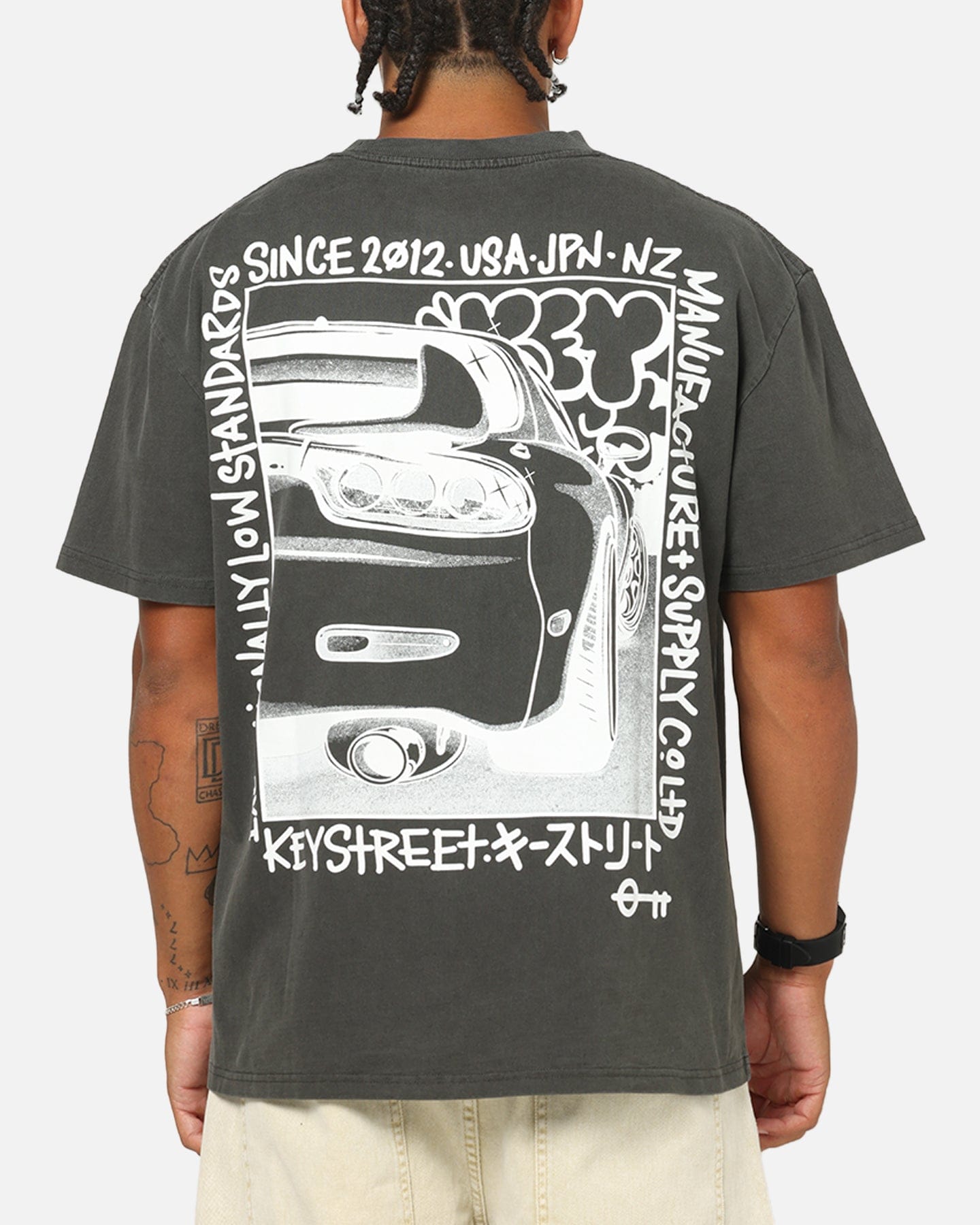 KEY Street Twotone T - Shirt Black Wash