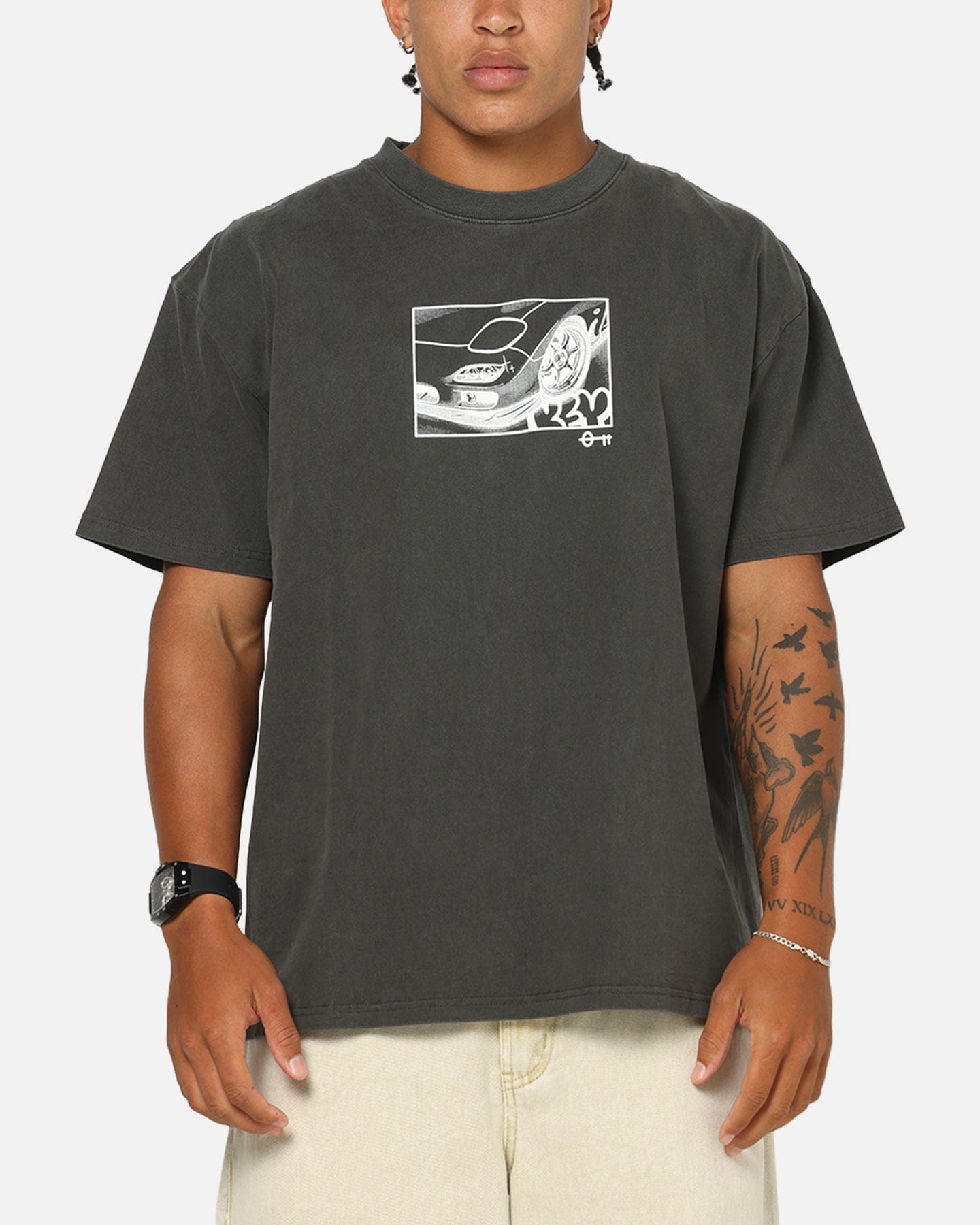 KEY Street Twotone T - Shirt Black Wash