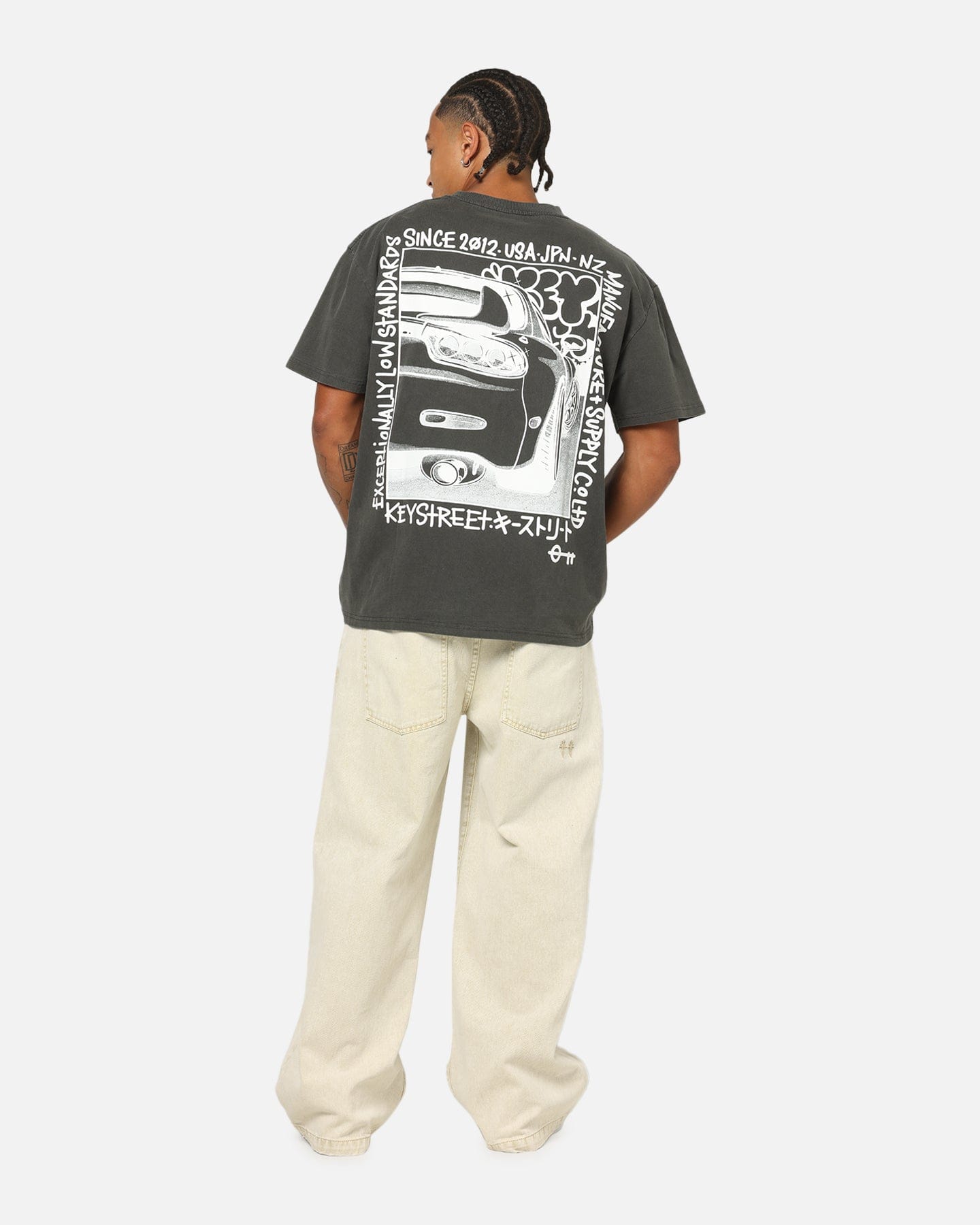 KEY Street Twotone T - Shirt Black Wash