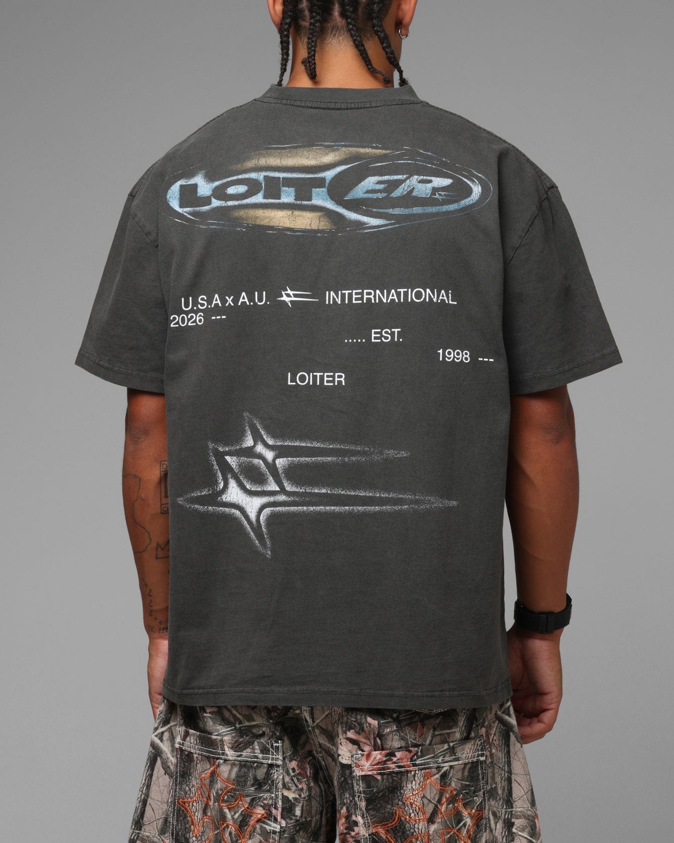 Loiter Speedform T - Shirt Black Wash