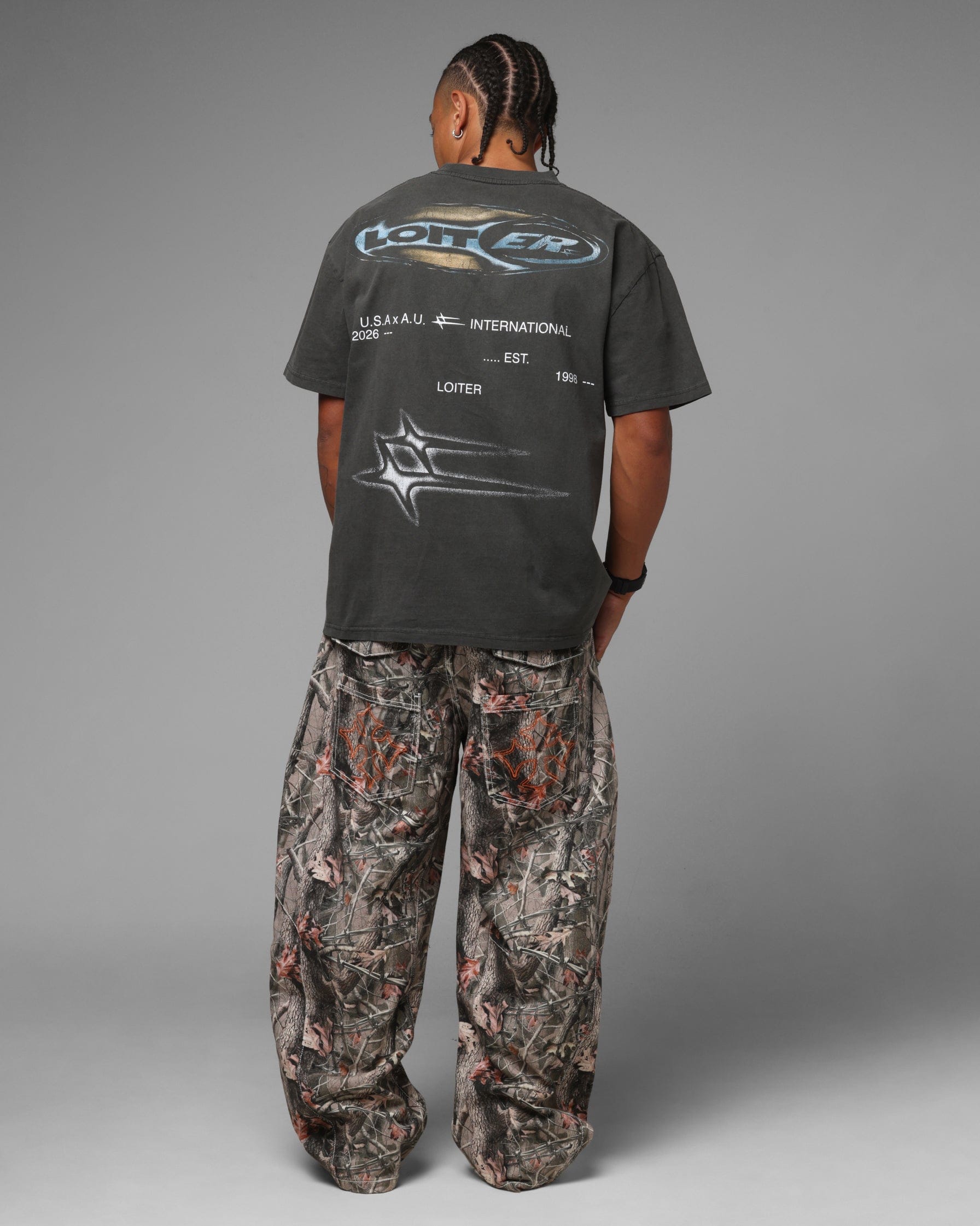 Loiter Speedform T - Shirt Black Wash