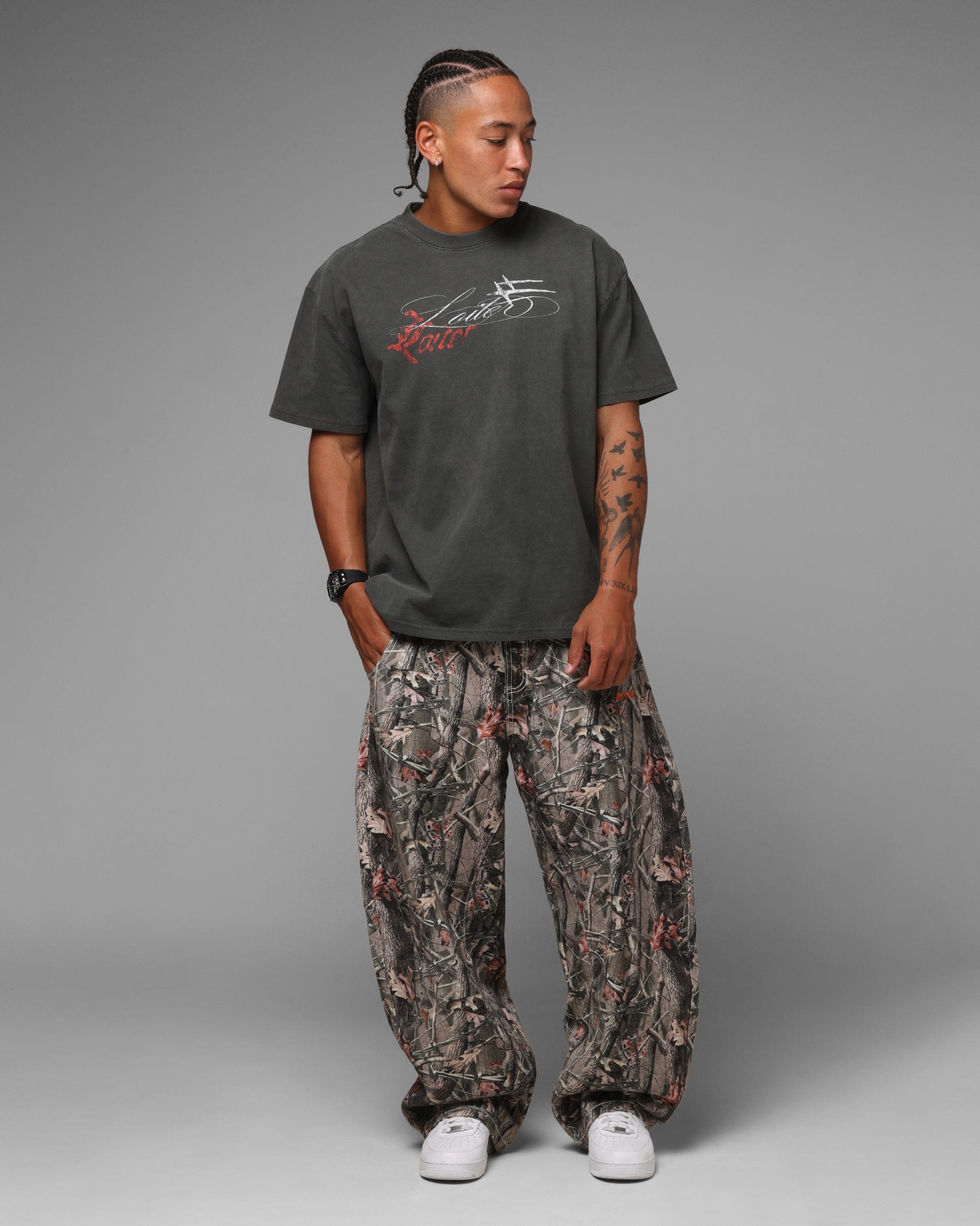 Loiter Devotion T - Shirt Black Wash