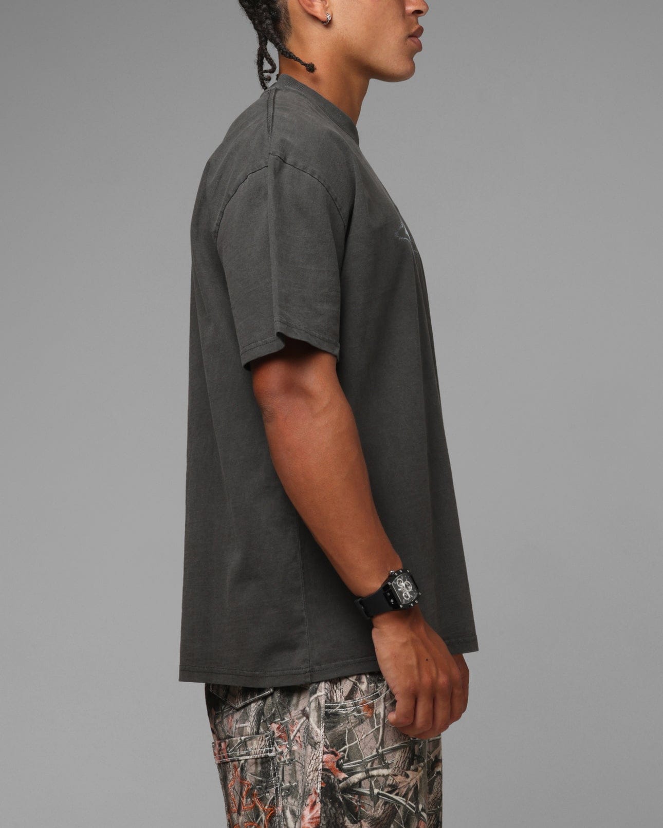 Loiter Afterimage T - Shirt Black Wash