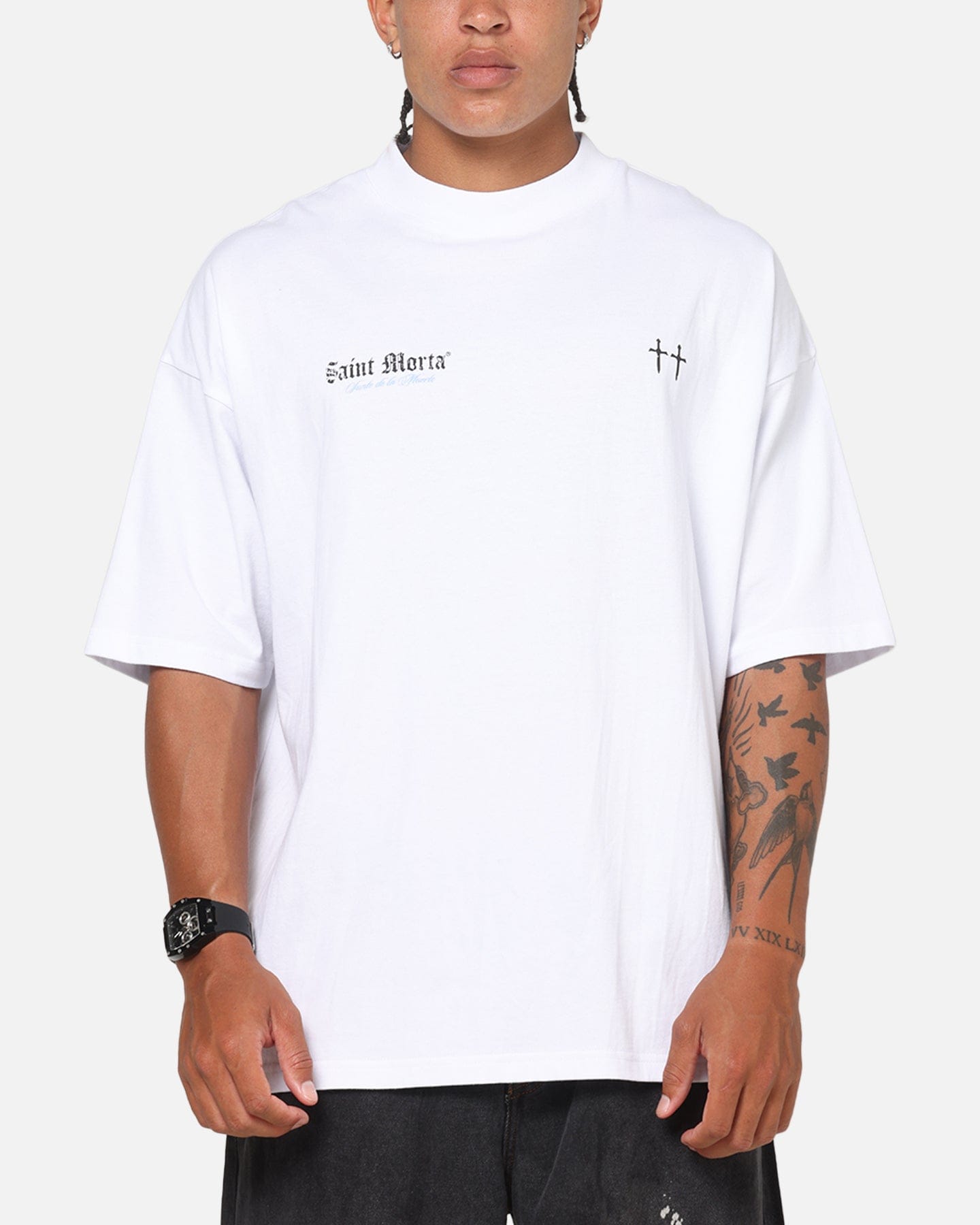Saint Morta La Muerte Script T - Shirt White