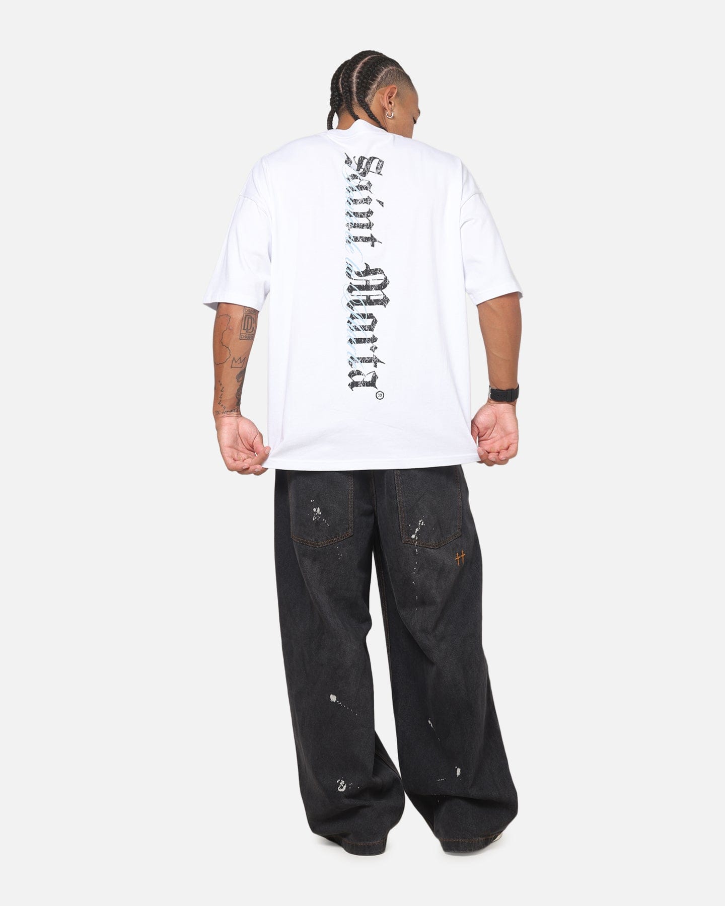 Saint Morta La Muerte Script T - Shirt White