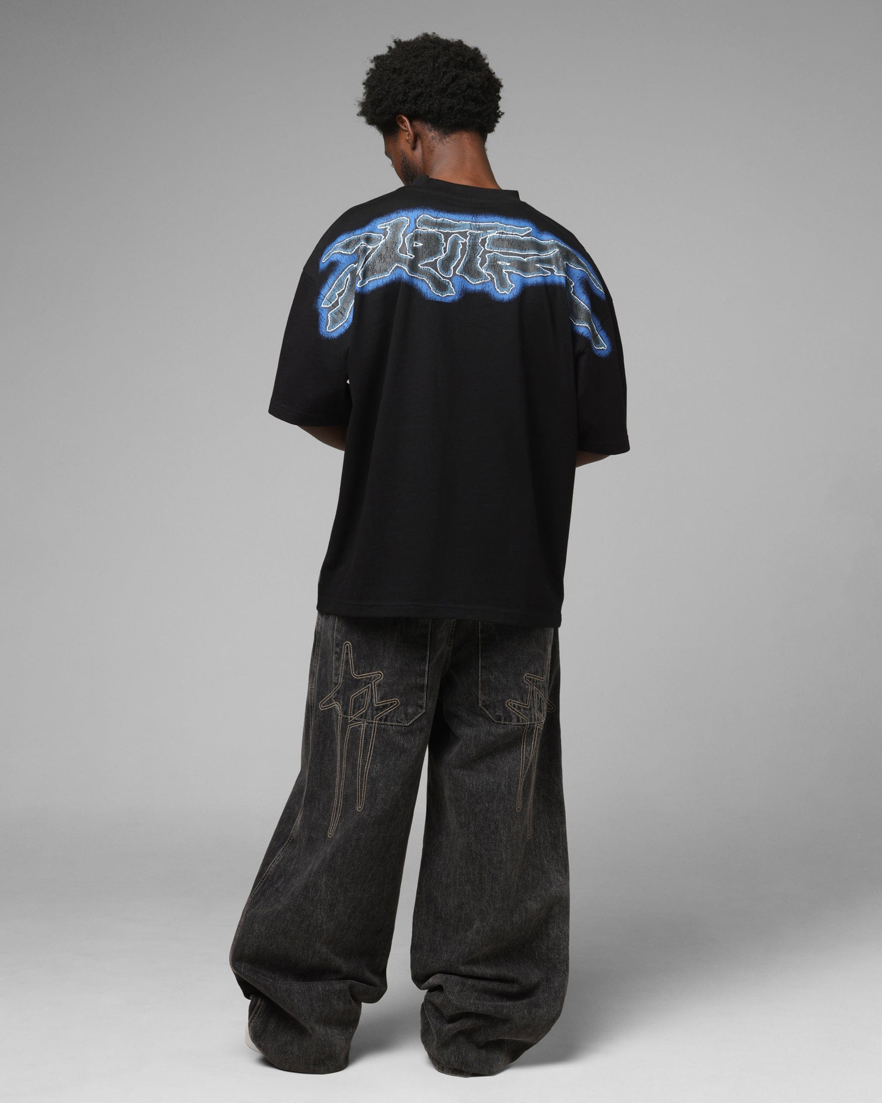 Loiter Airbrush Panther T - Shirt Black