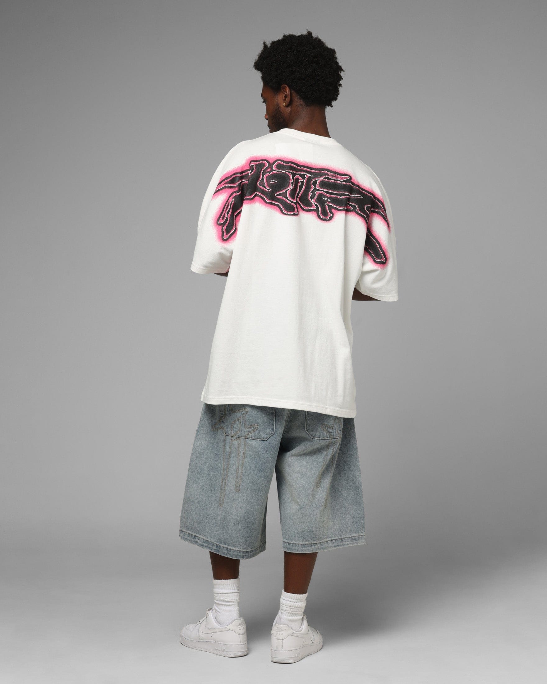 Loiter Airbrush Boxy T - Shirt White