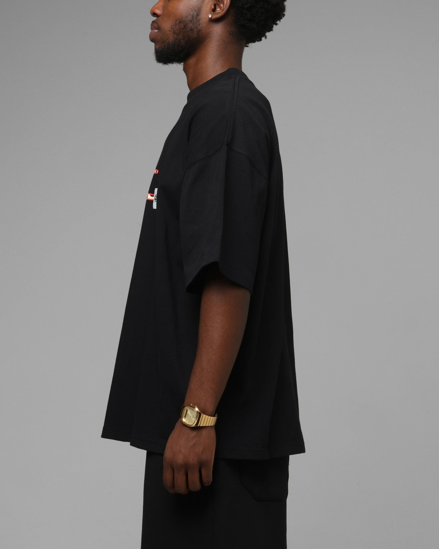 Loiter Hybrid Premium T - Shirt Black/Leopard
