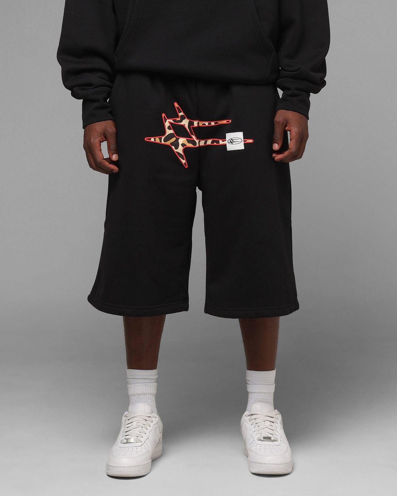 Loiter Hybrid Premium Shorts Black/Leopard